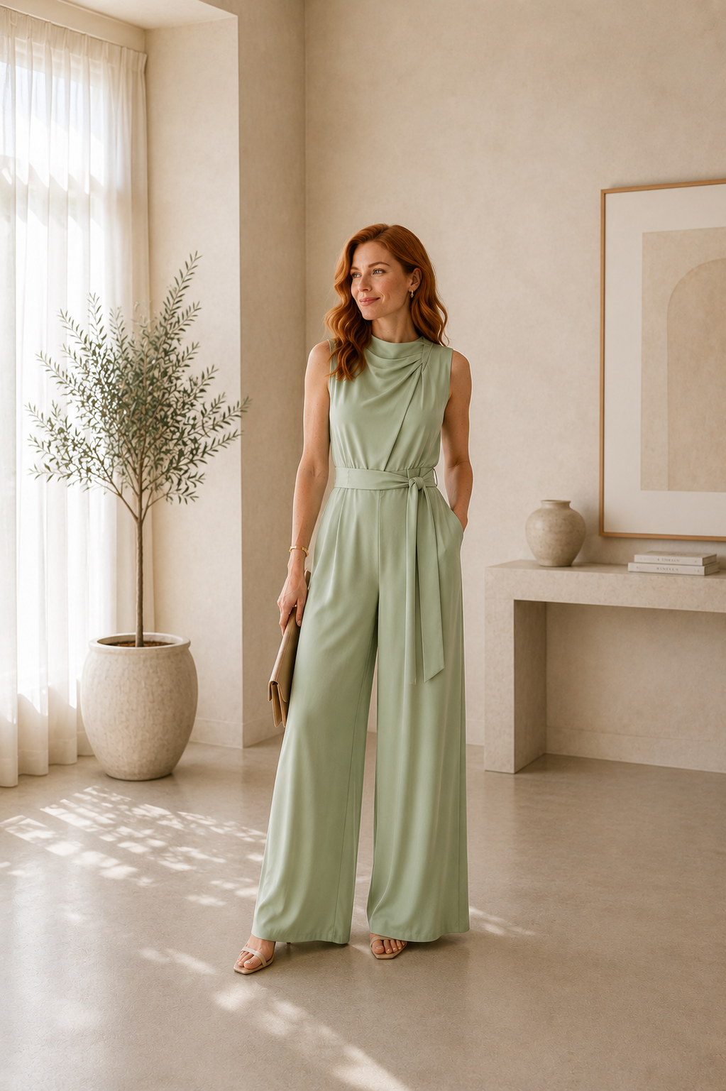 Comma Damen Jumpsuits Blue Green