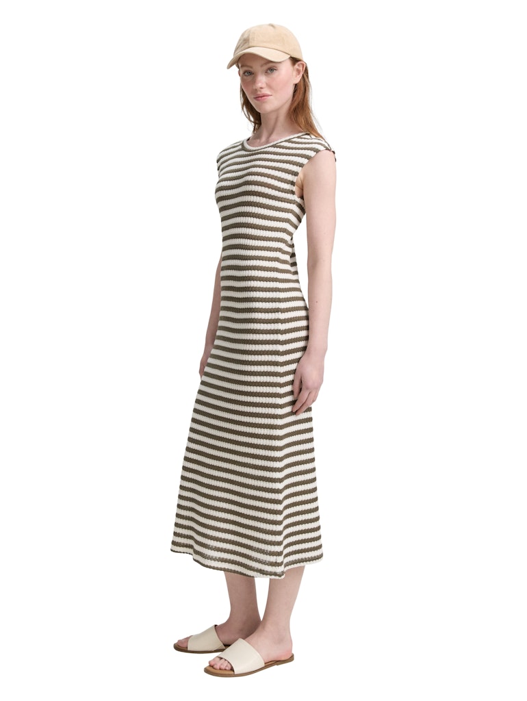Tom Tailor denim Damen Kleider Olive White Str