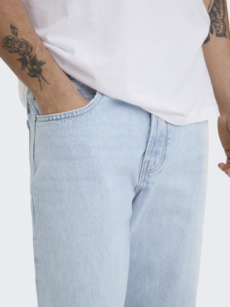 Only & Sons Herren Jeans Light Blue Deni