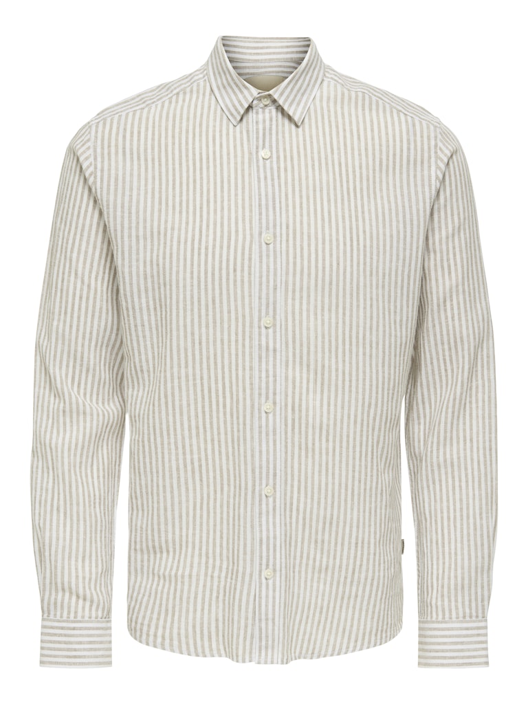Only & Sons Herren Hemden lang Chinchilla
