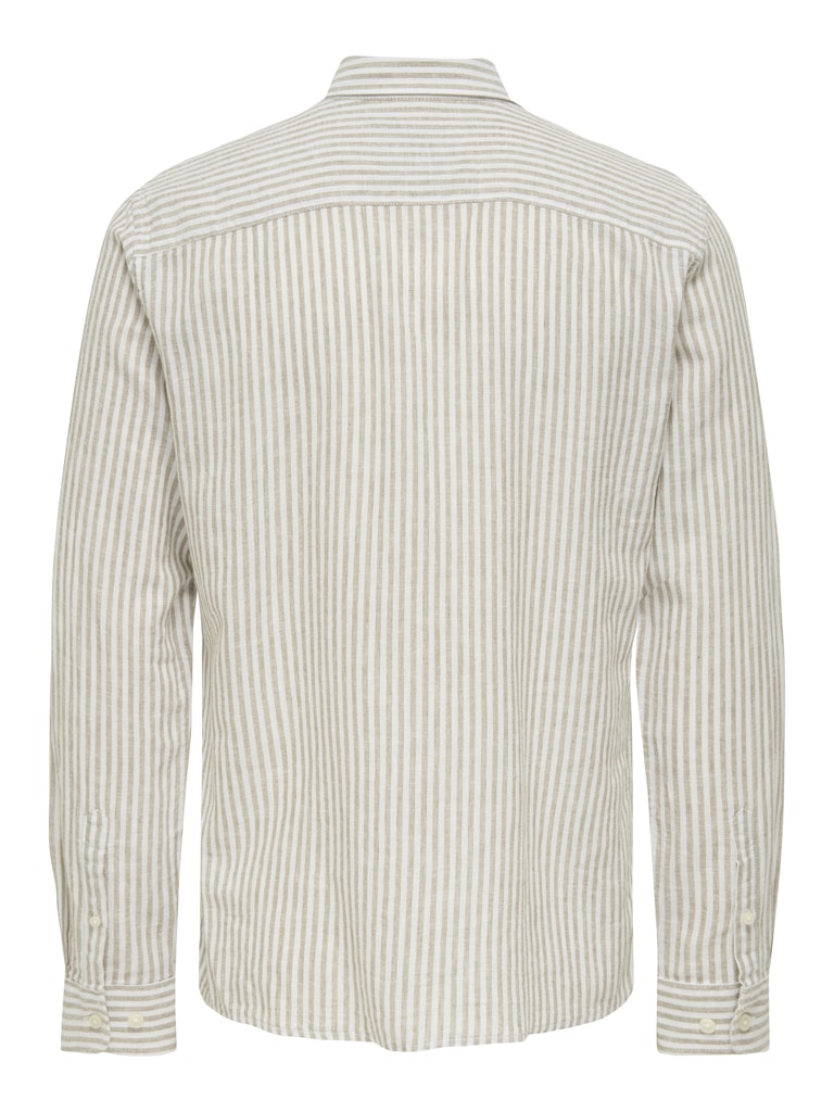 Only & Sons Herren Hemden lang Chinchilla