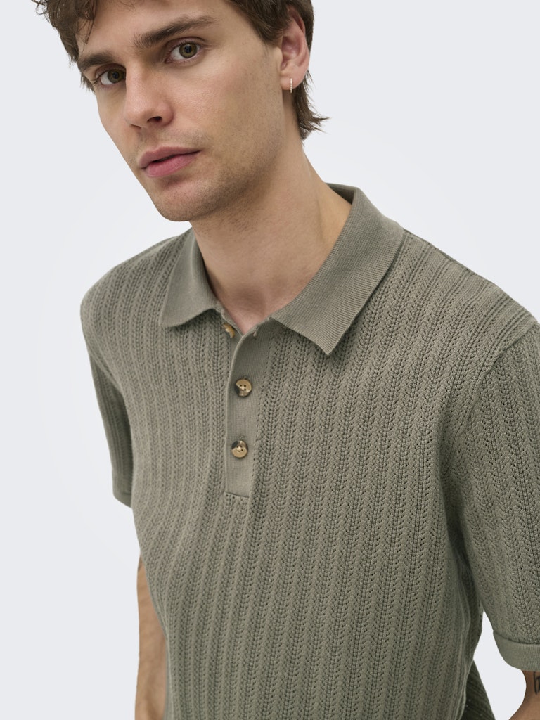 Only & Sons Herren Polo-Shirts Bungee Cord