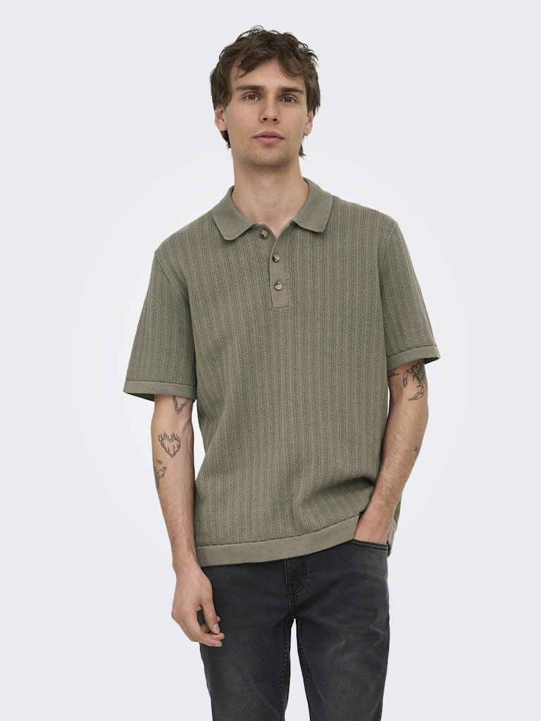 Only & Sons Herren Polo-Shirts Bungee Cord