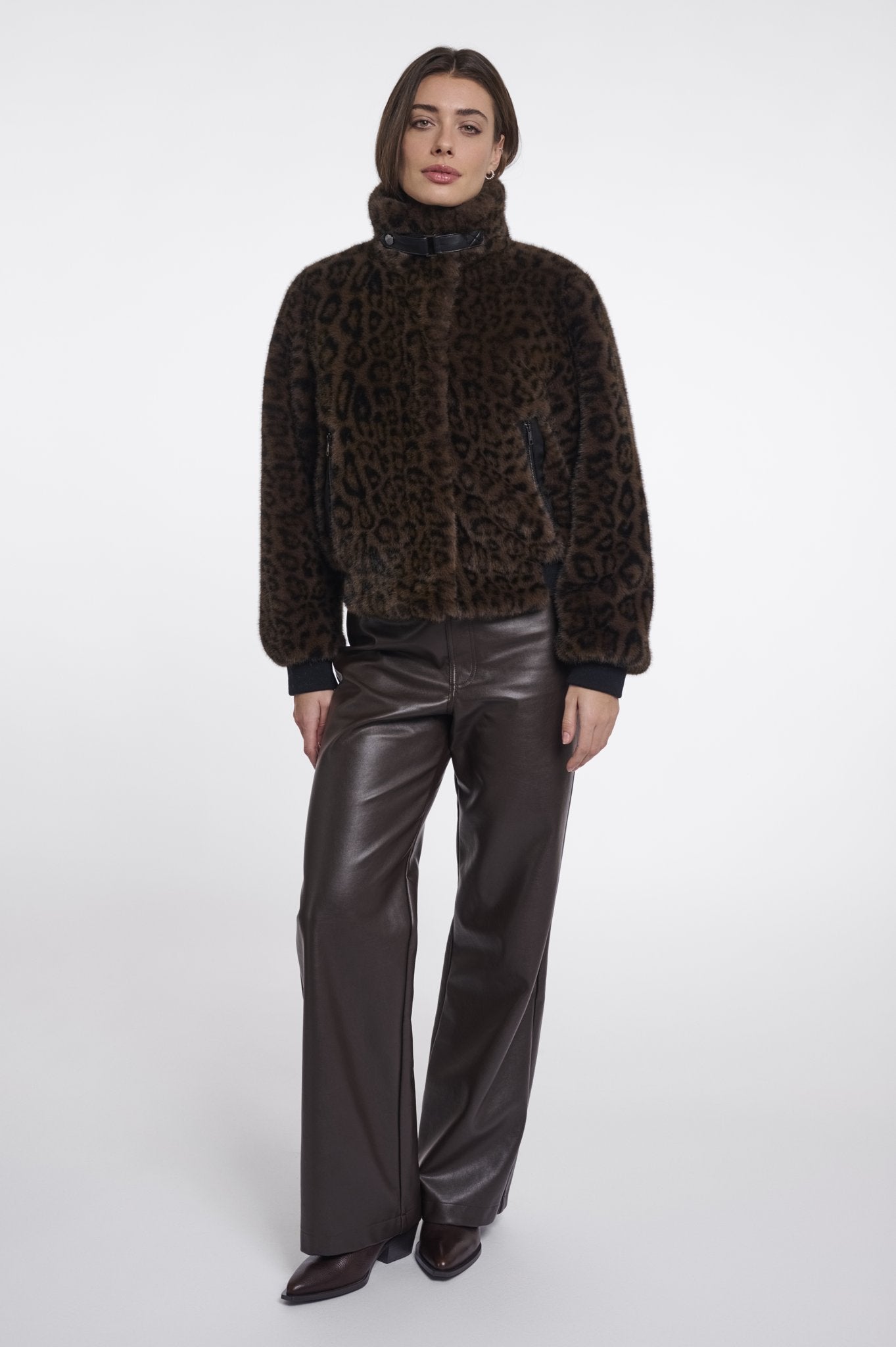 Rino & Pelle Damen Jacken  Brown Leo