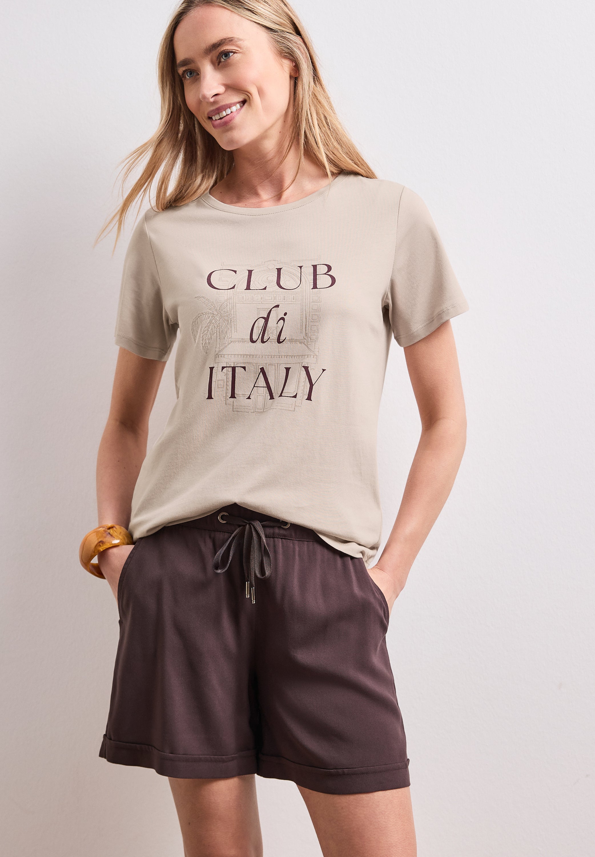 Street One Damen T-Shirts  Clay Sand