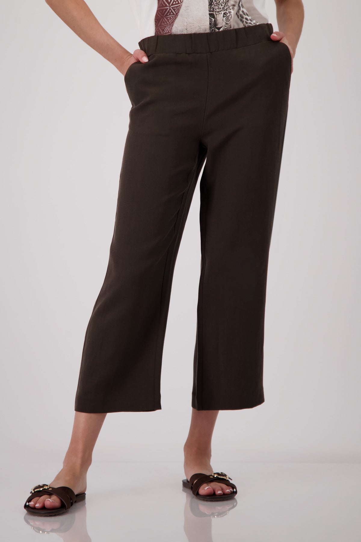 Monari Damen Hosen  Coffee