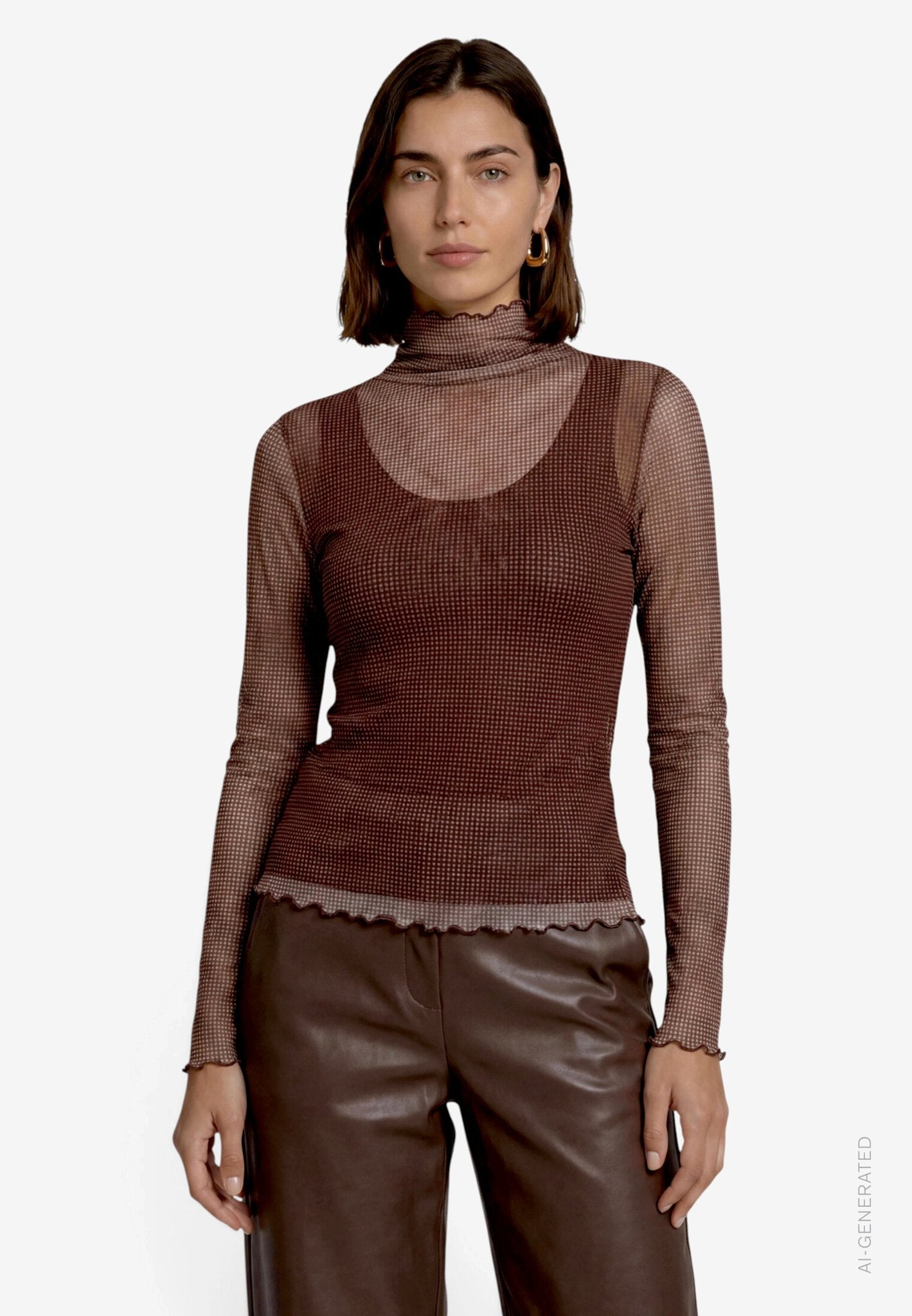 Zero Damen T-Shirts Beige/Brown
