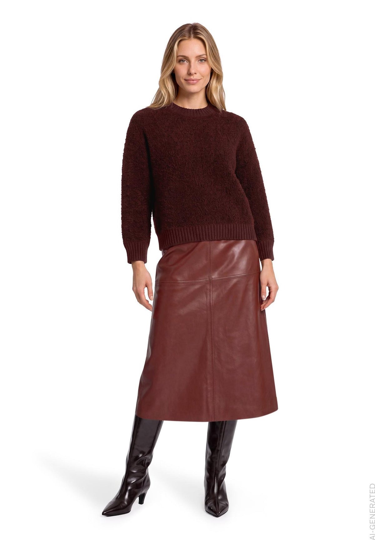 Betty & Co Damen Pullover Dark Red Melang