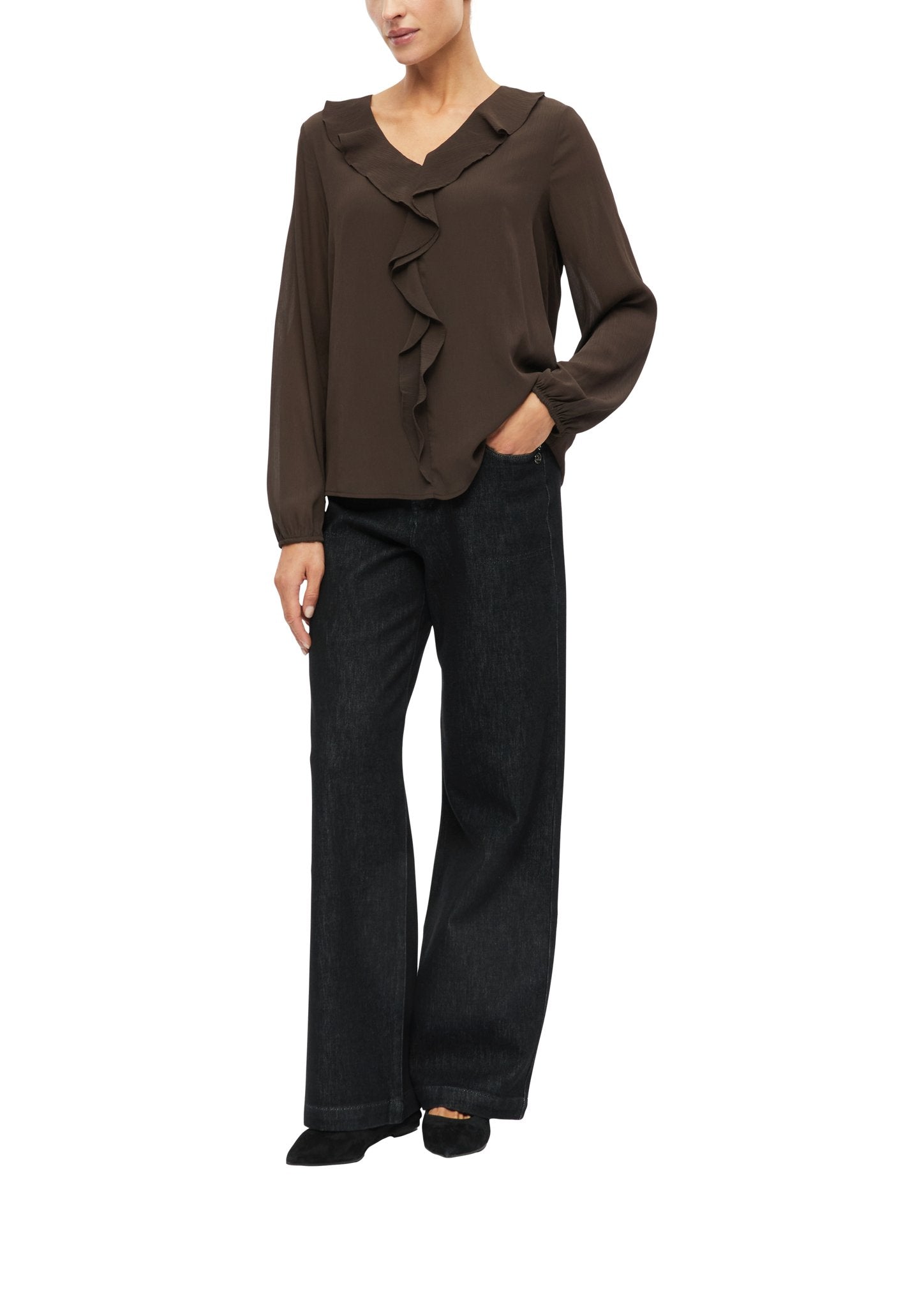 S. Oliver black Damen Blusen Brown
