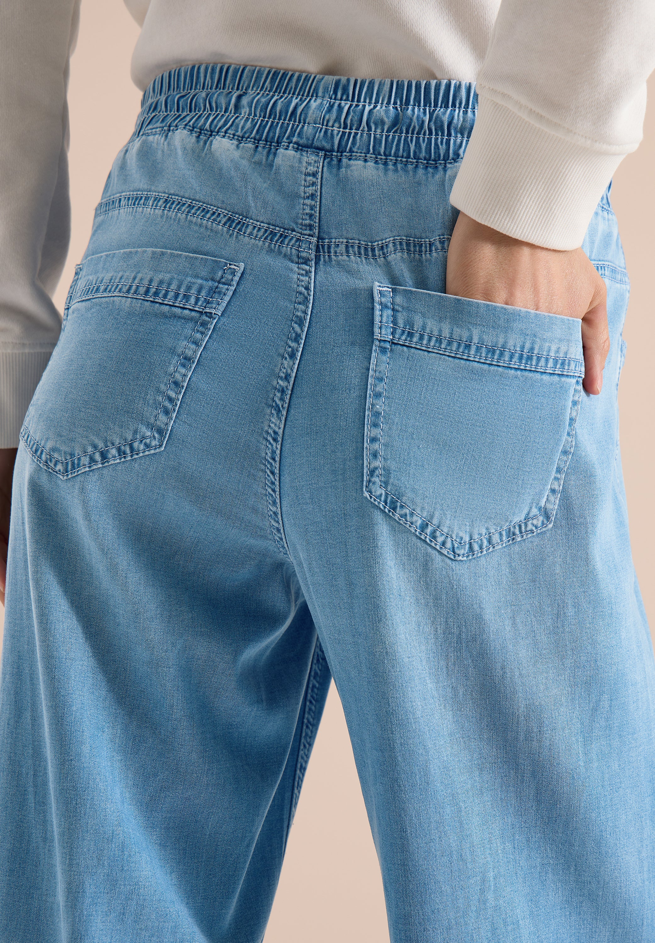 Cecil Damen Hosen  Light Blu
