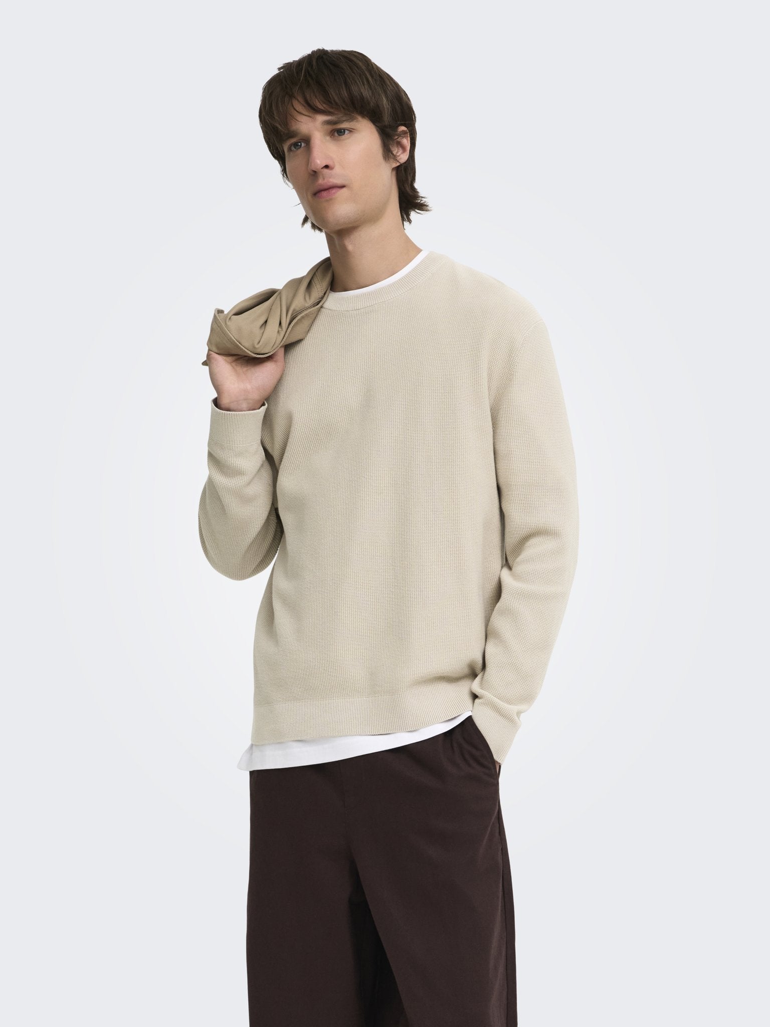 Only & Sons Herren Pullover Silver Lining