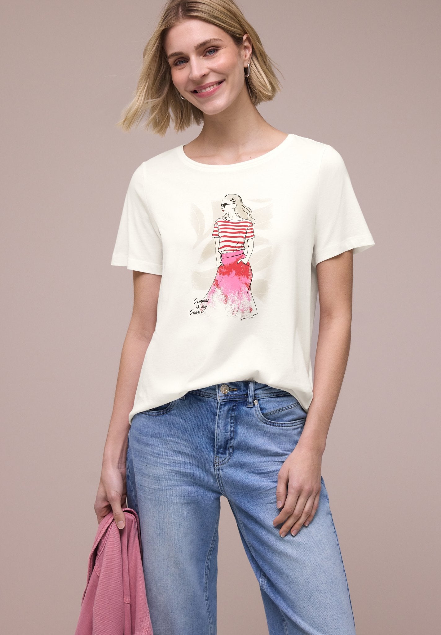 Street One Damen T-Shirts  Off White