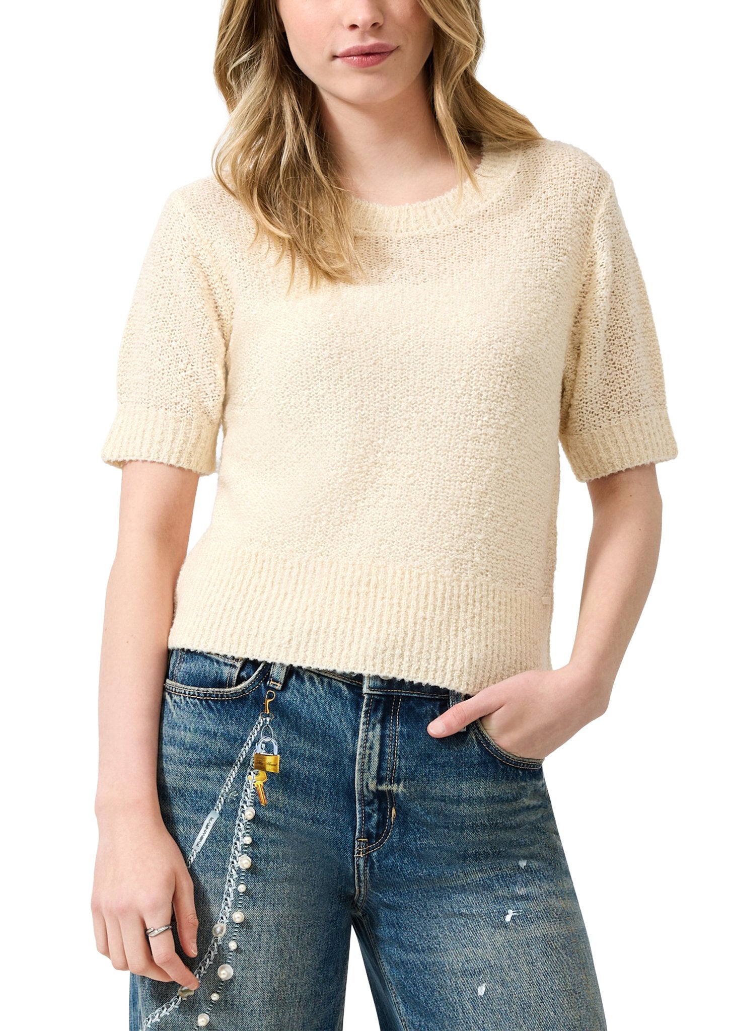 QS by S.Oliver Damen Pullover W White