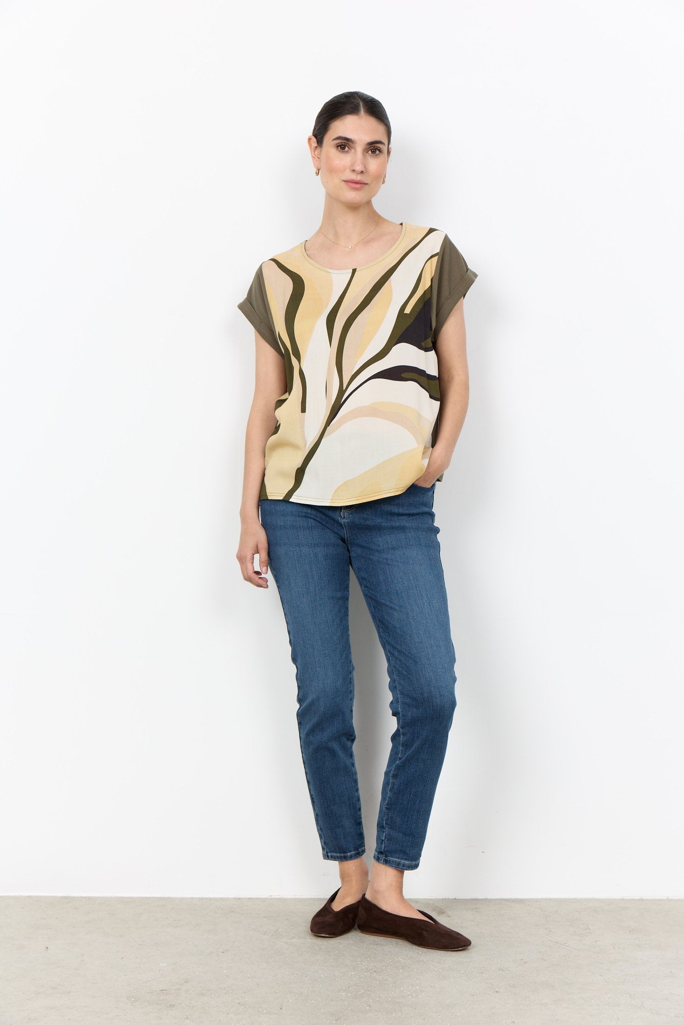 Soya Concept Damen Blusen Grape Leaf Comb