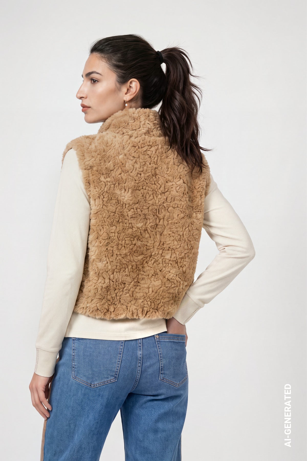 Monari Damen Outdoorwesten Brown Sugar