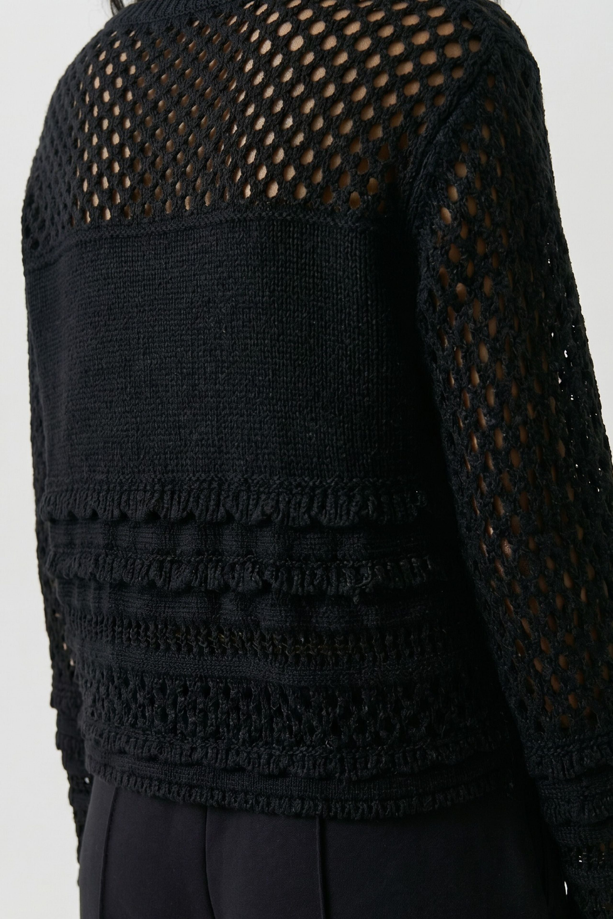Oui Damen Pullover  Black