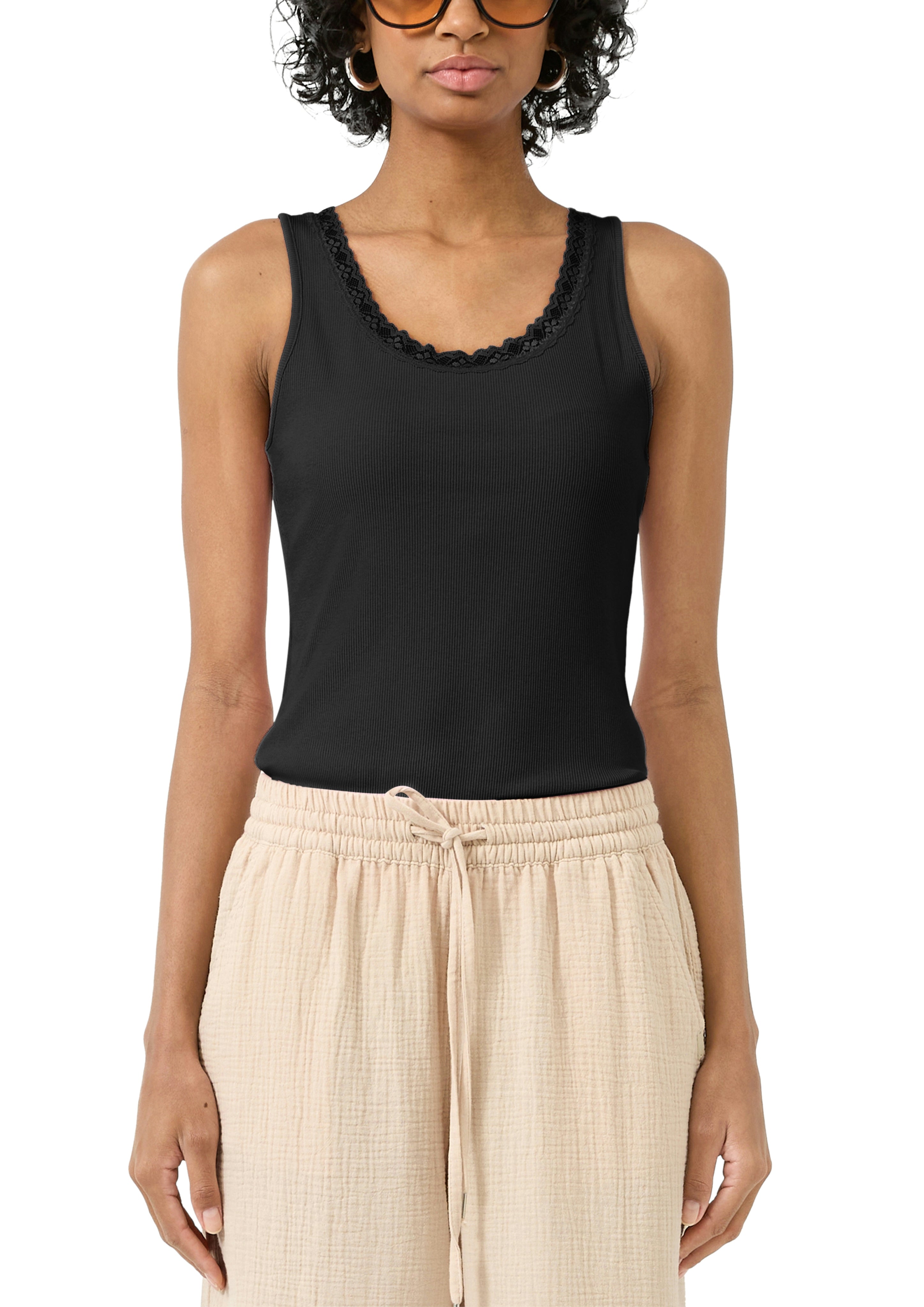 QS by S.Oliver Damen Tops Grey/Black