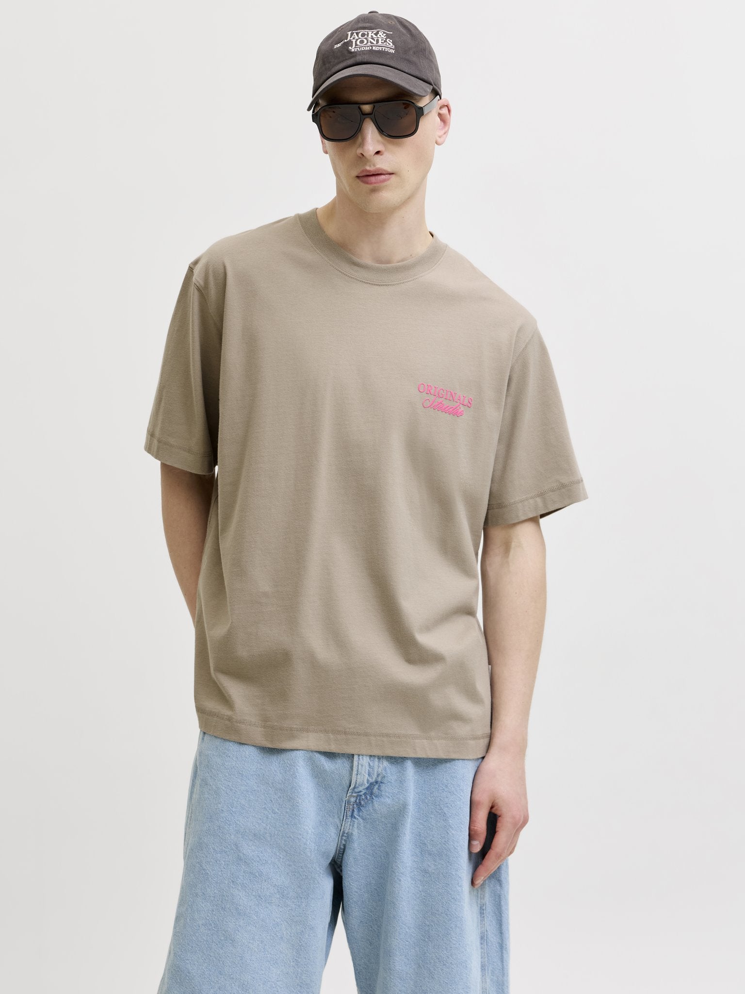 Jack & Jones Herren T-Shirts kurz Vintage Khaki/S