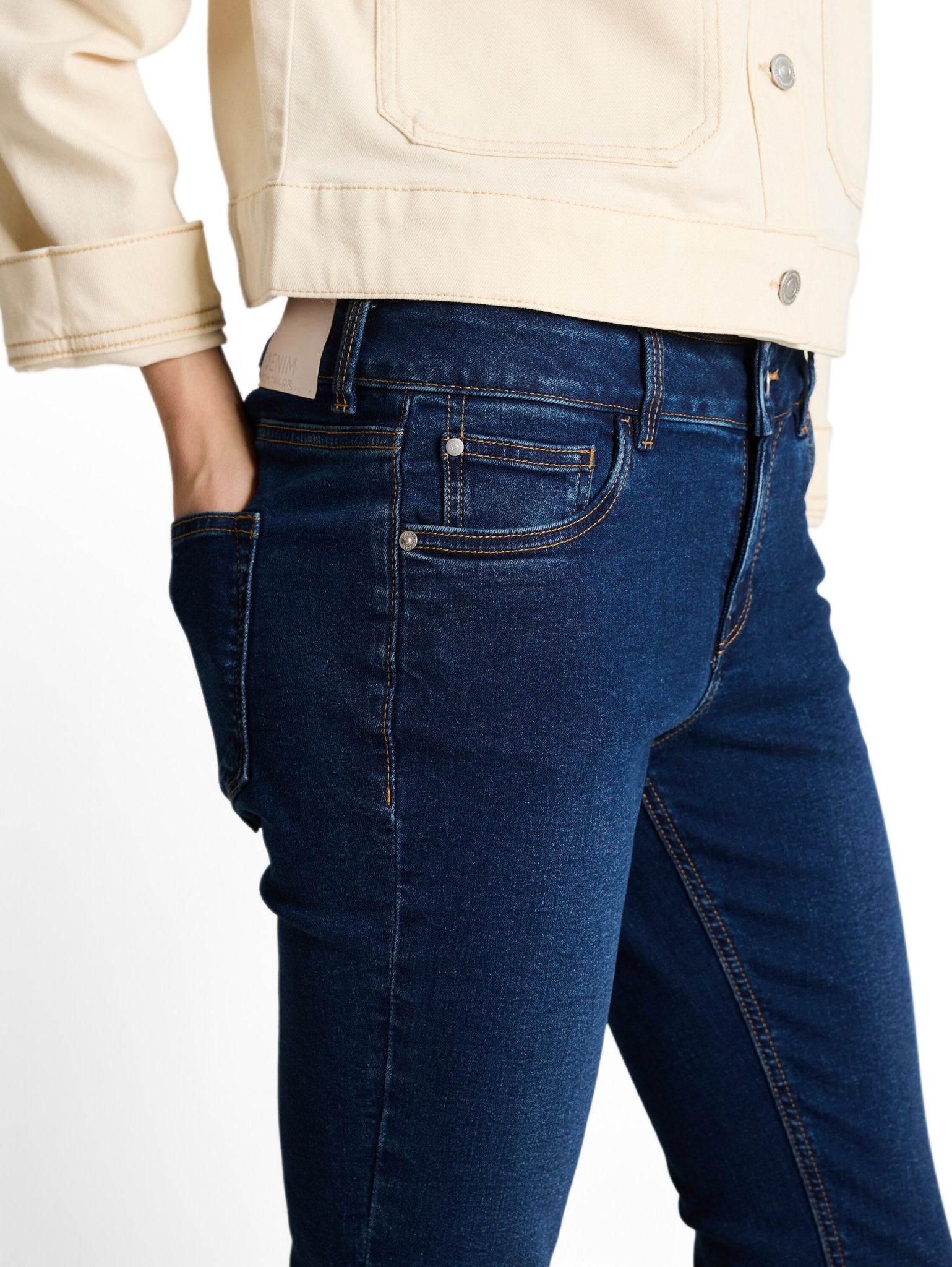 Tom Tailor denim Damen Shorts Used Dark Stone