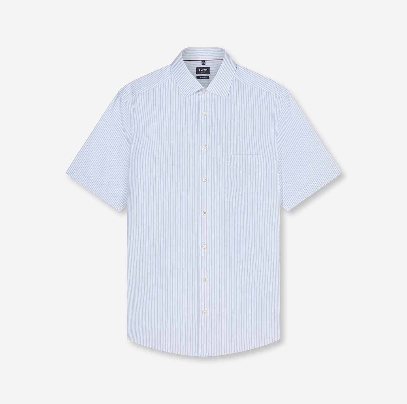 Olymp Herren Hemden kurz Bleu