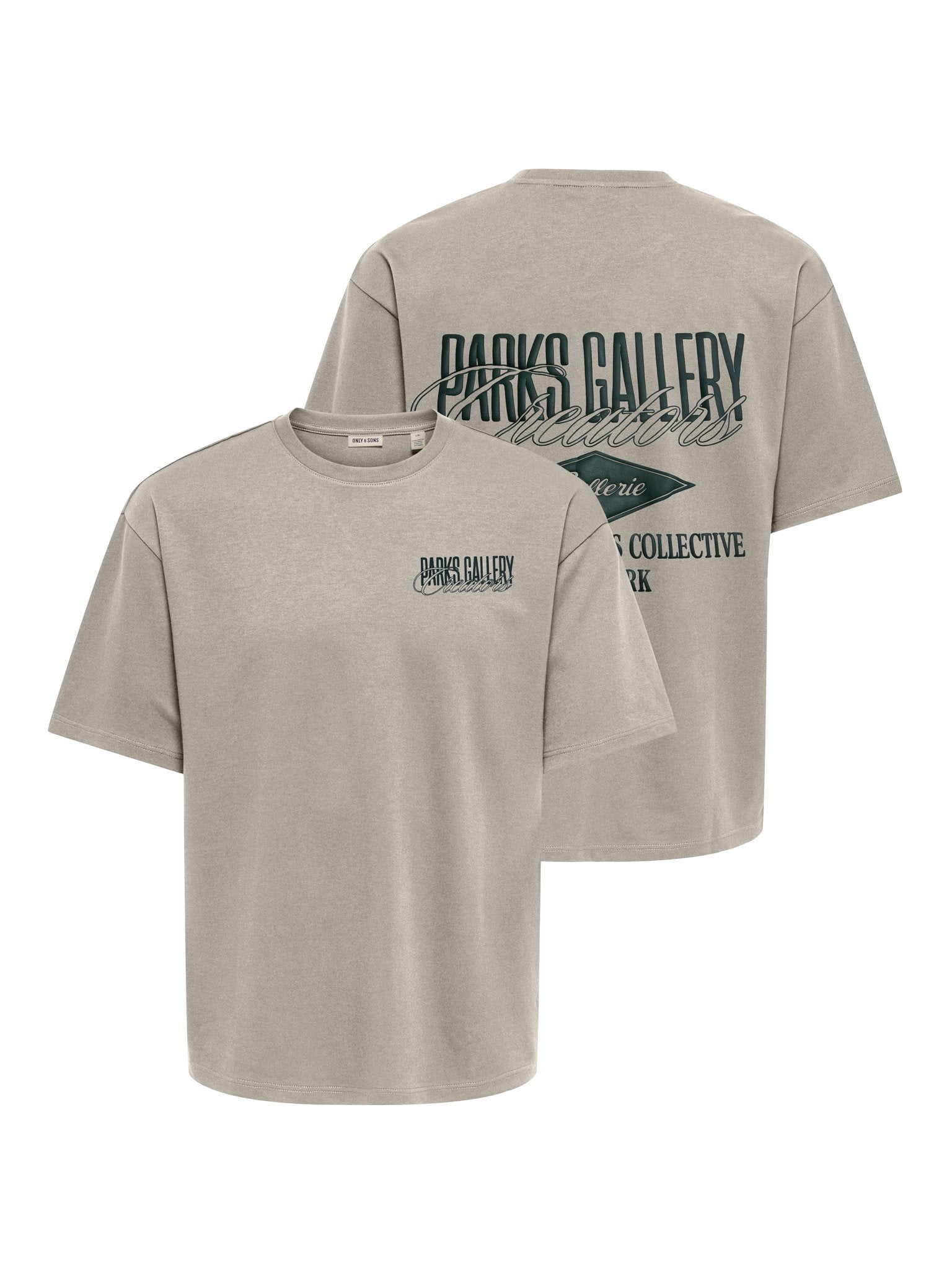Only & Sons Herren T-Shirts kurz Silver Lining/L