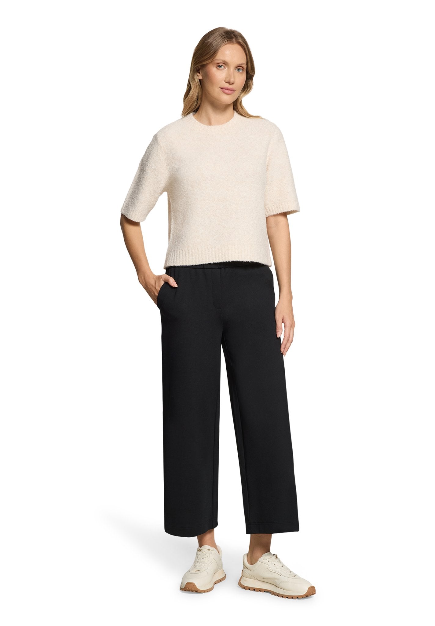 Betty & Co Damen Pullover Bright Cream Me