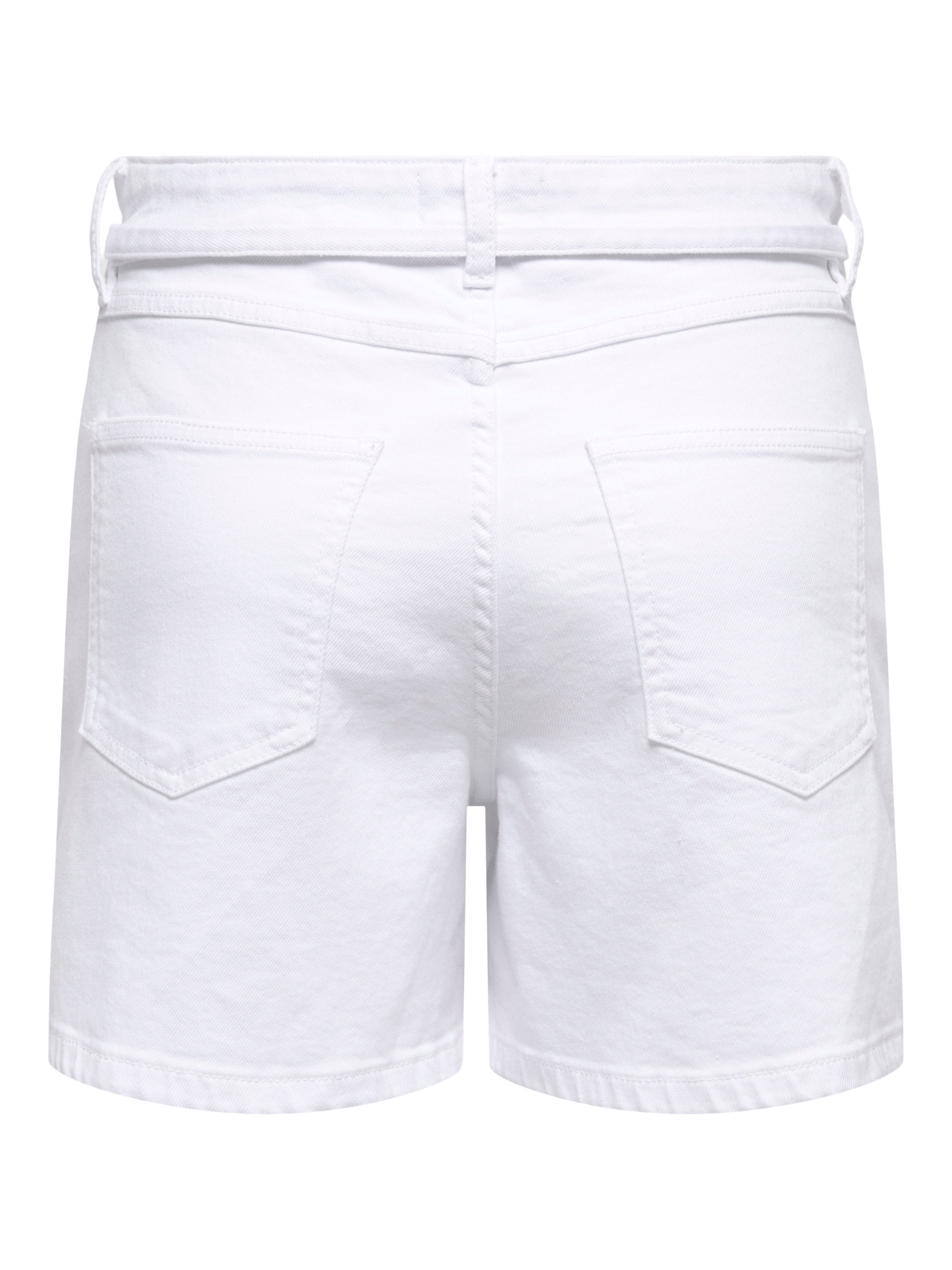 Only Damen Shorts White Denim