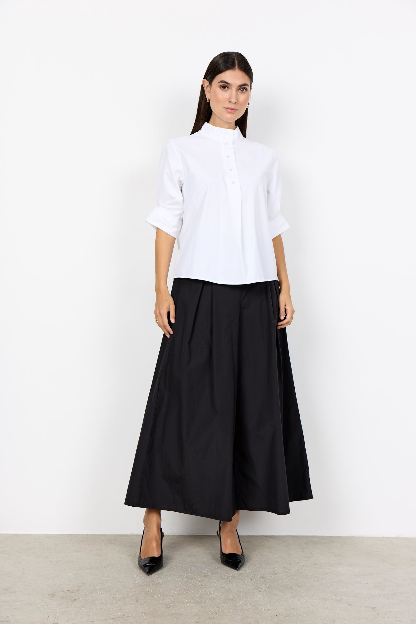 Soya Concept Damen Blusen kurz White