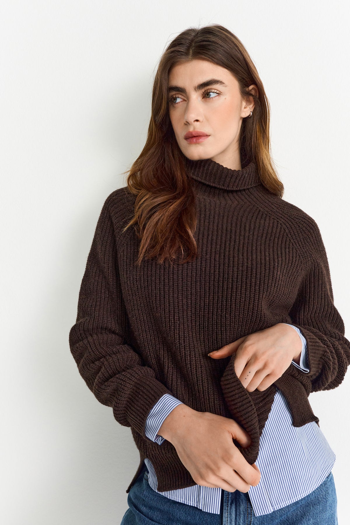 Rich & Royal Damen Pullover Dark Chocolate