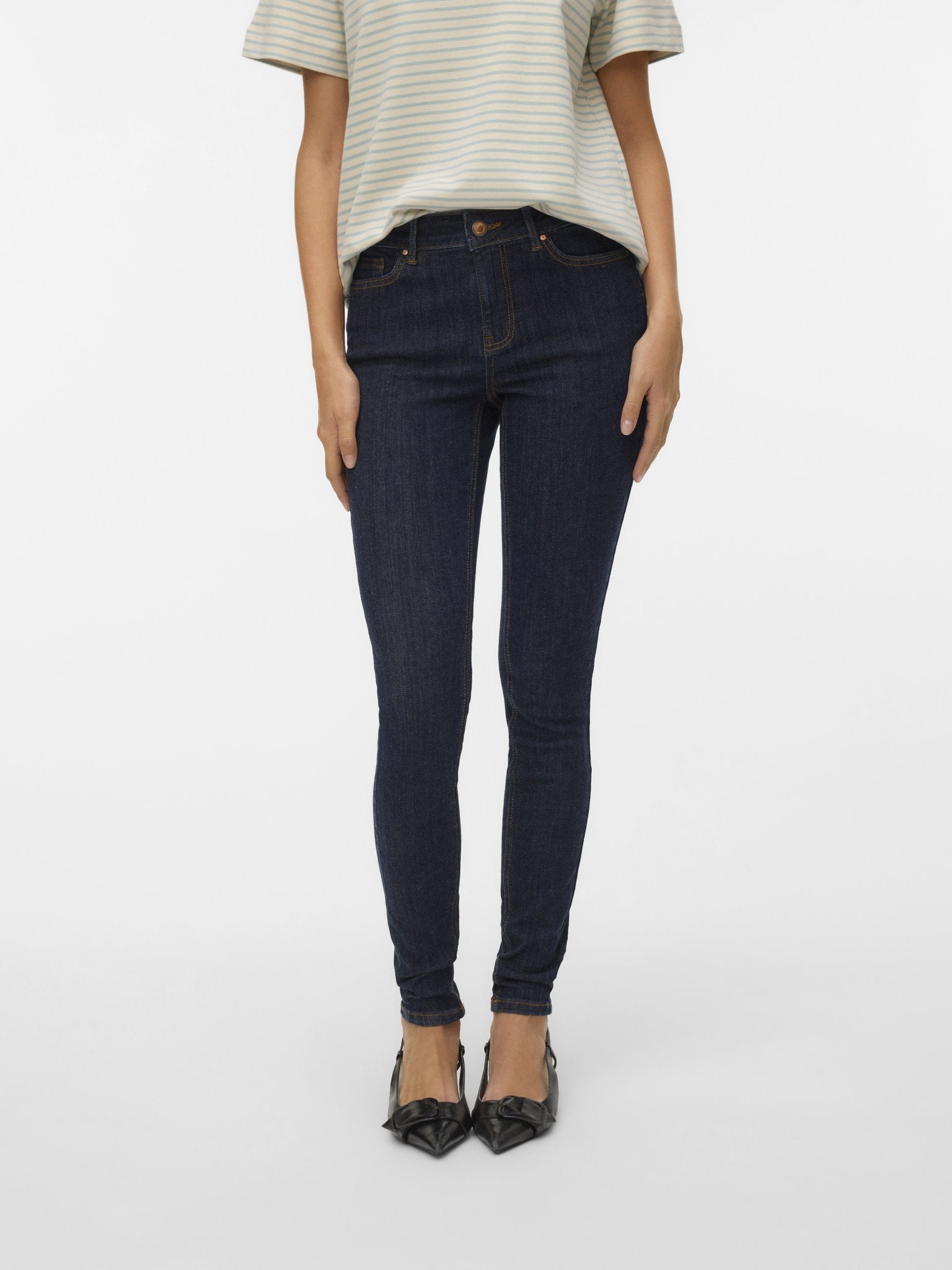 Vero Moda Damen Jeans Dark Blue Denim