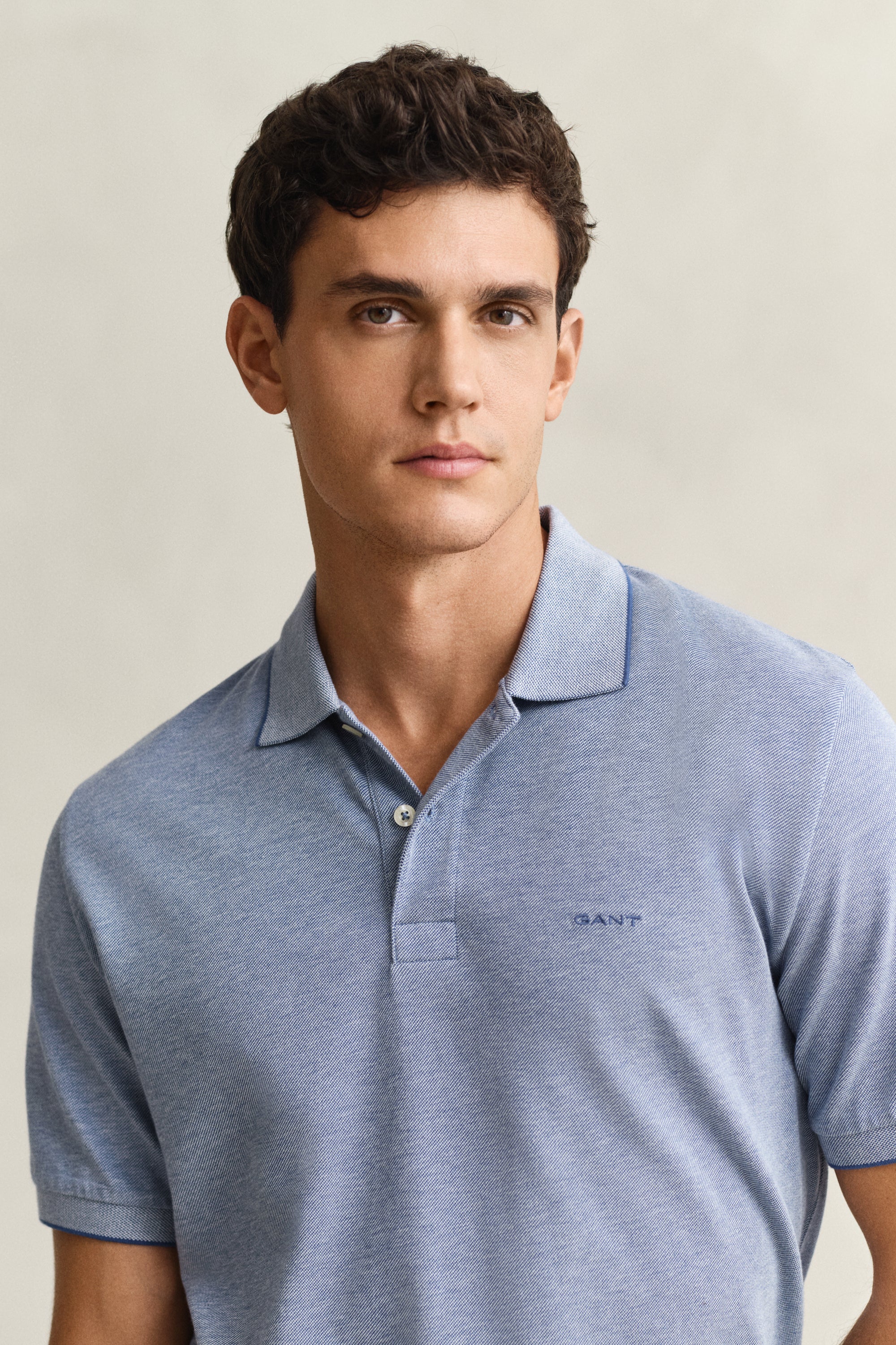 Gant Herren Polo-Shirts  Vintage Blu