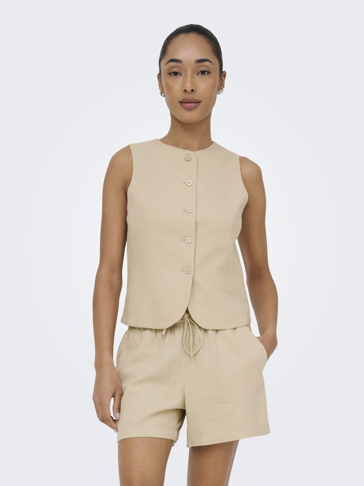 Only Damen Indoorwesten Oxford Tan