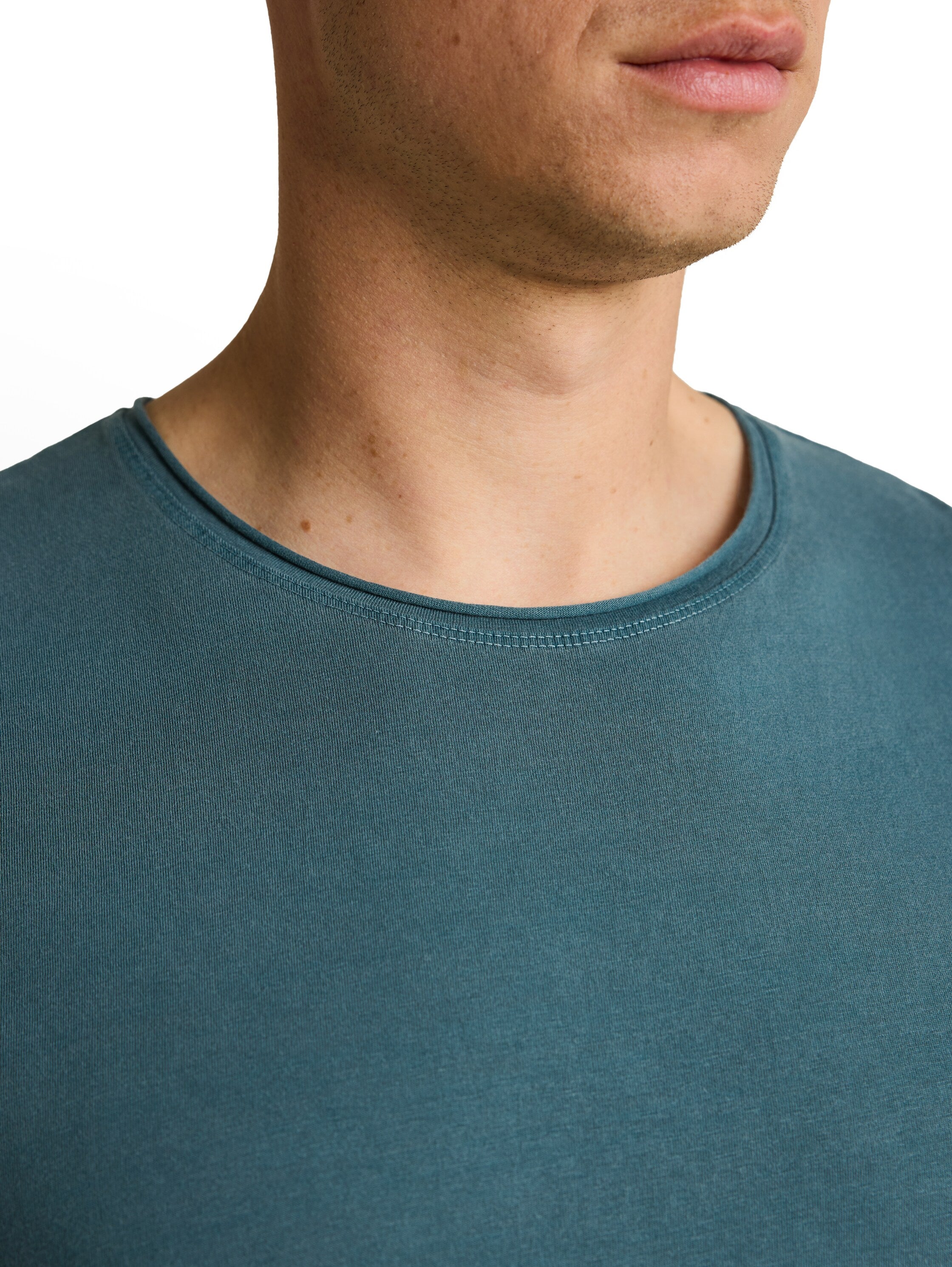 Tom Tailor denim Herren T-Shirts kurz Tide Petrol