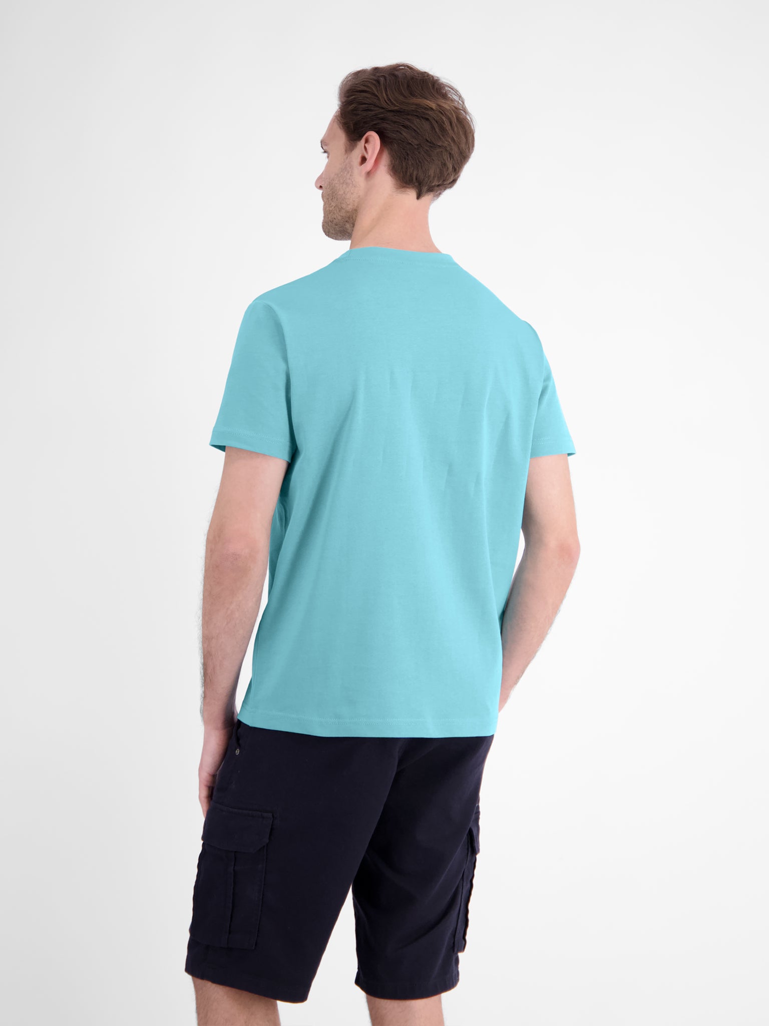 Lerros Herren T-Shirts kurz Reef Blue