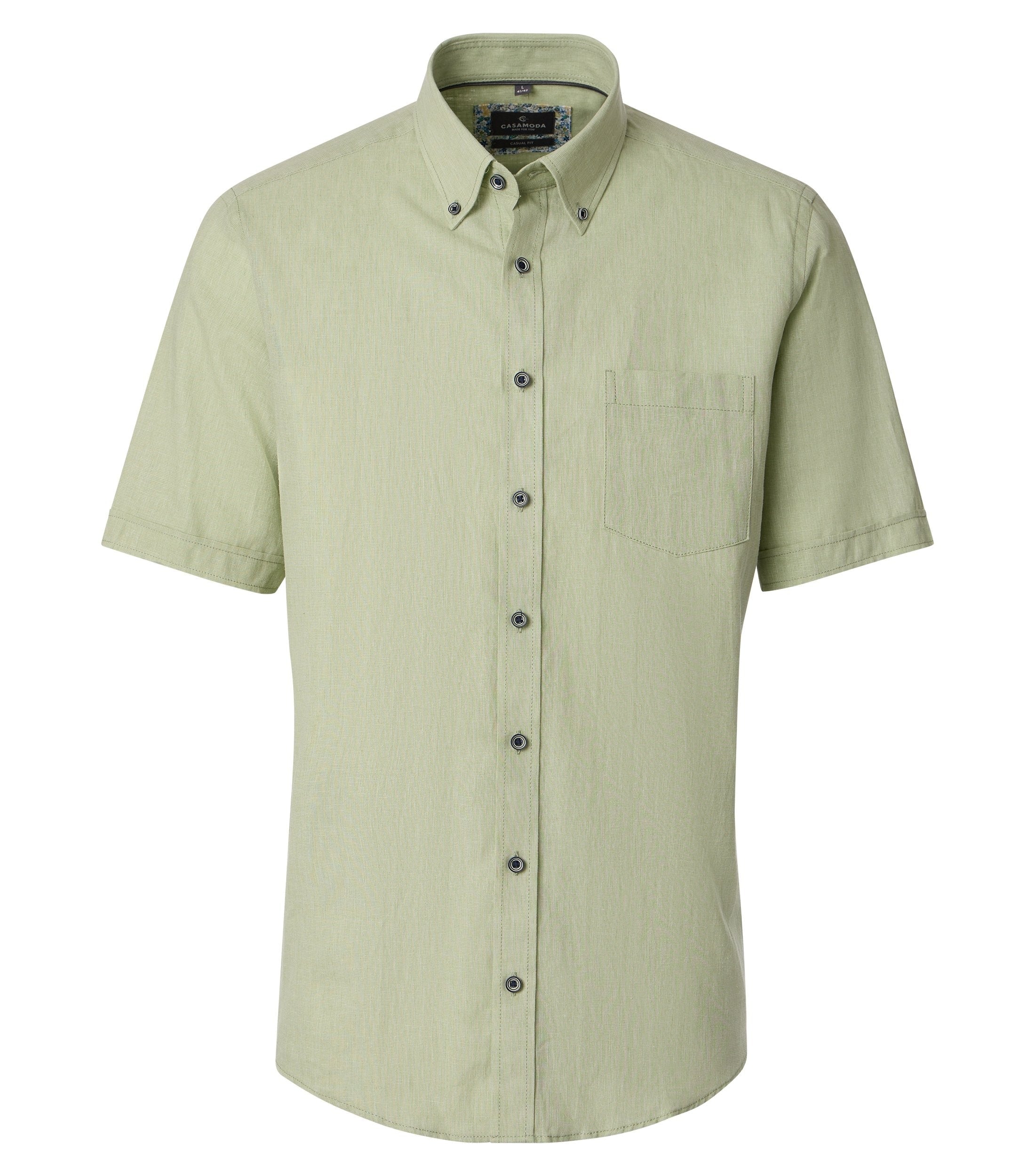 Casa Moda Herren Hemden kurz  Gruen