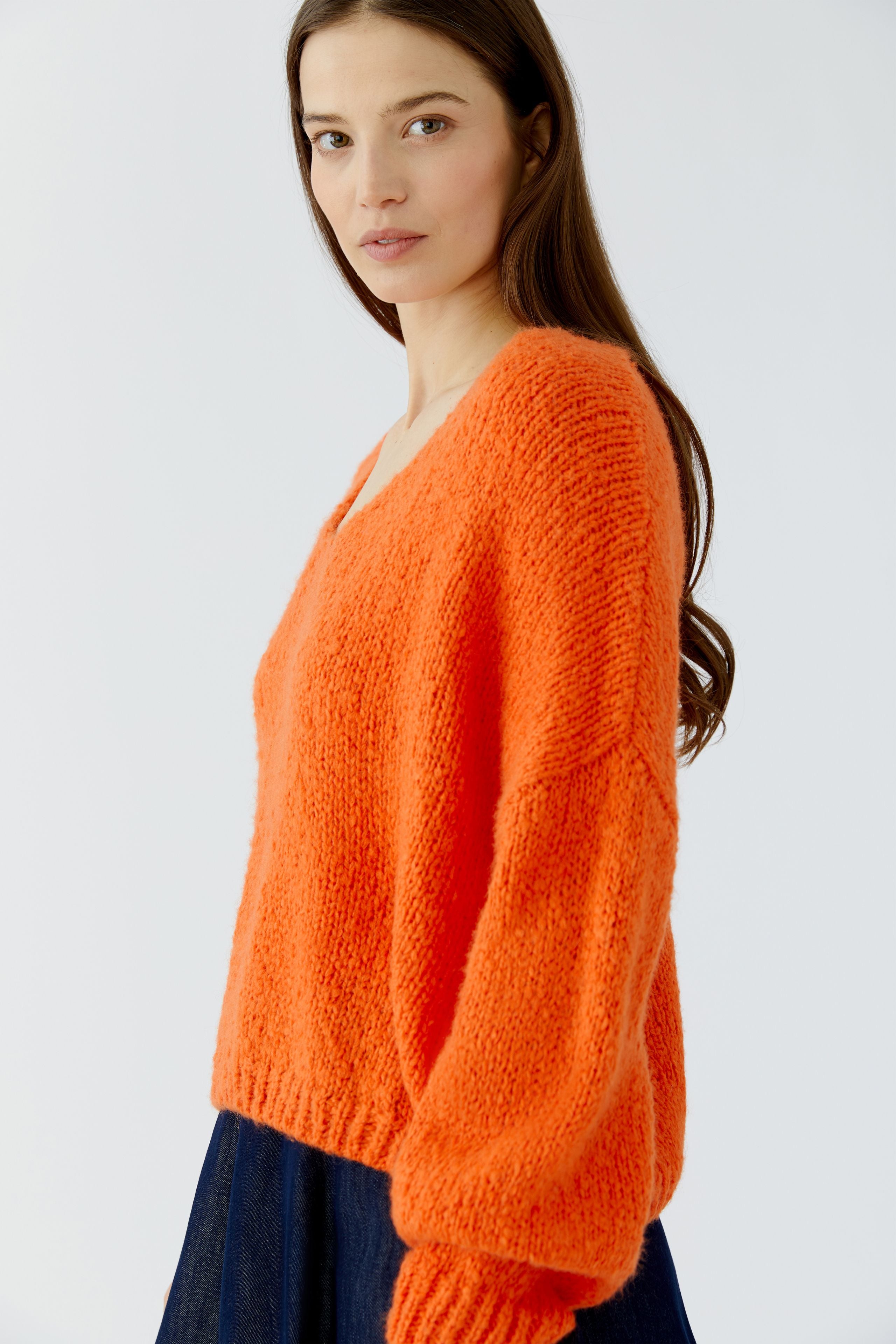 Oui Damen Pullover Orangeade