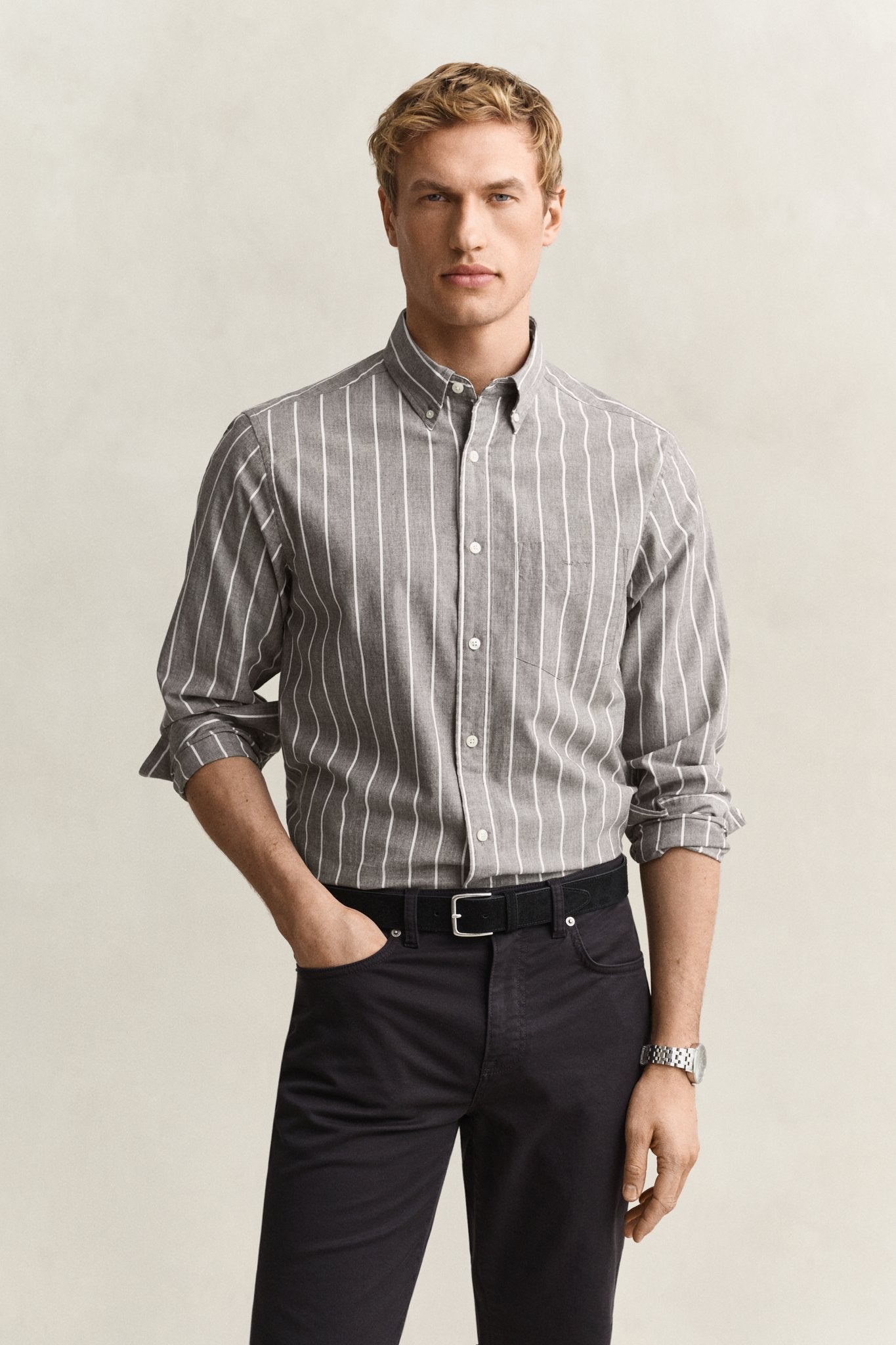 Gant Herren Hemden Brown Melan