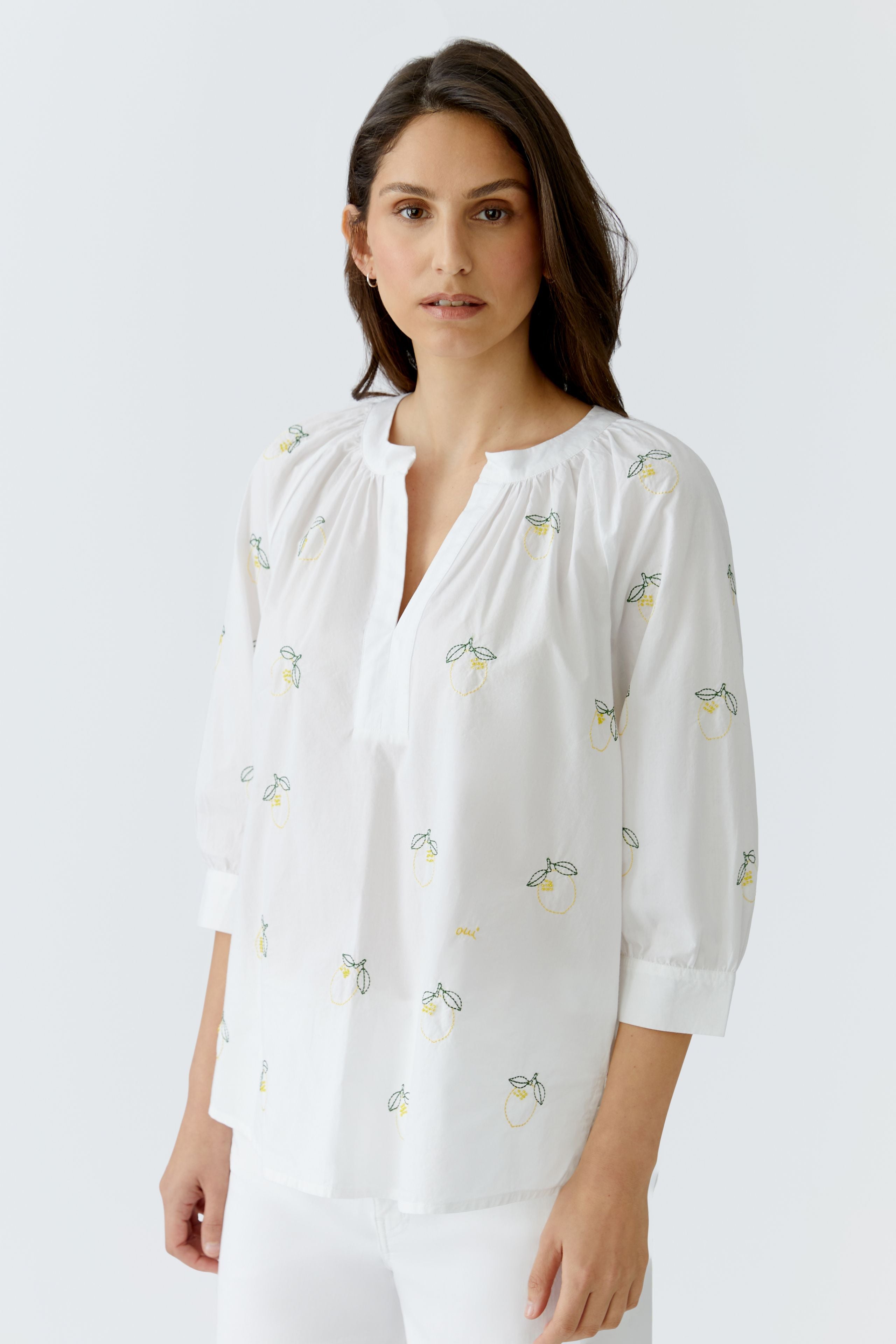 Oui Damen Blusen  Optic Whit