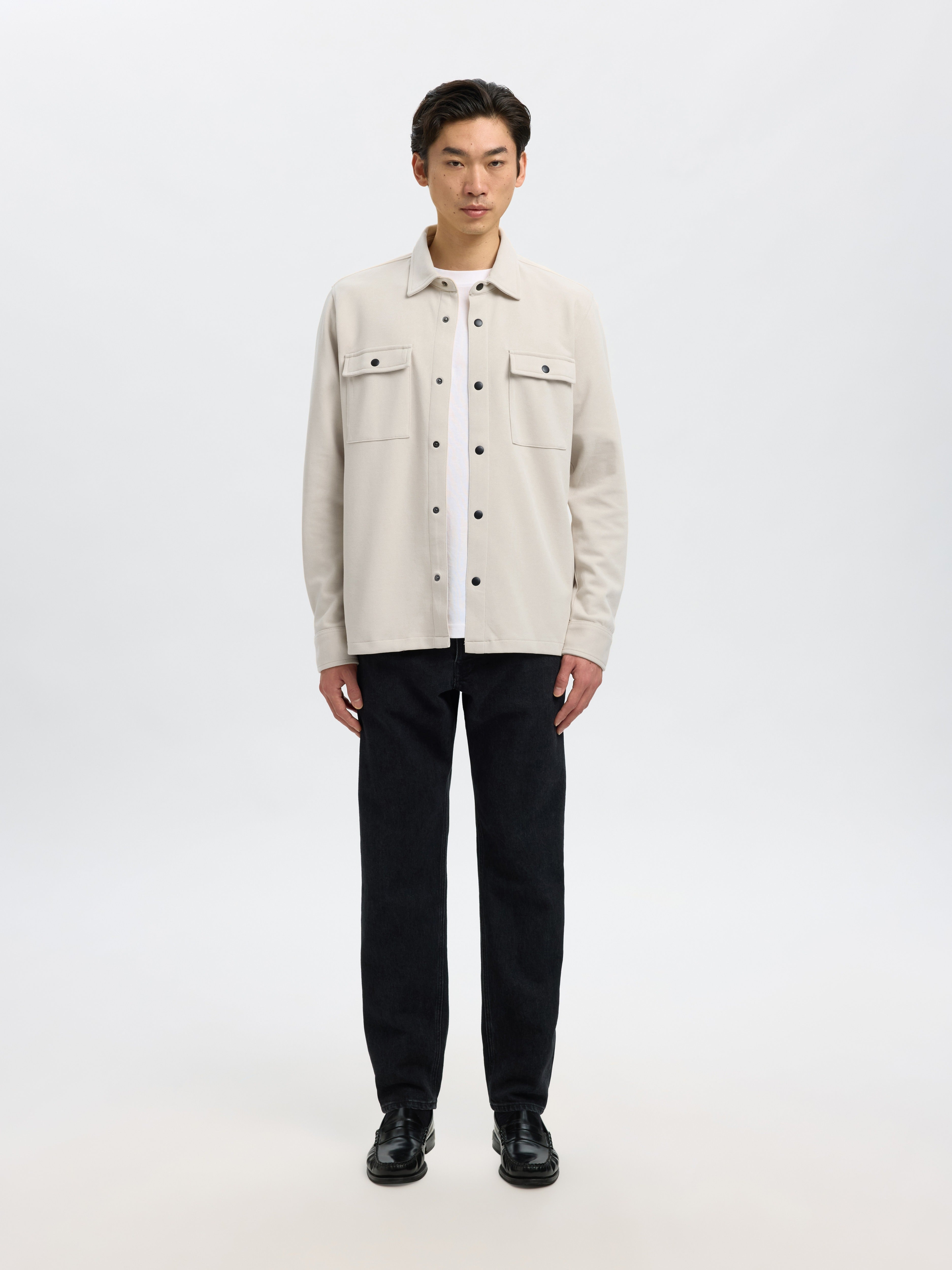 Selected homme Herren Sweatshirts Oatmeal