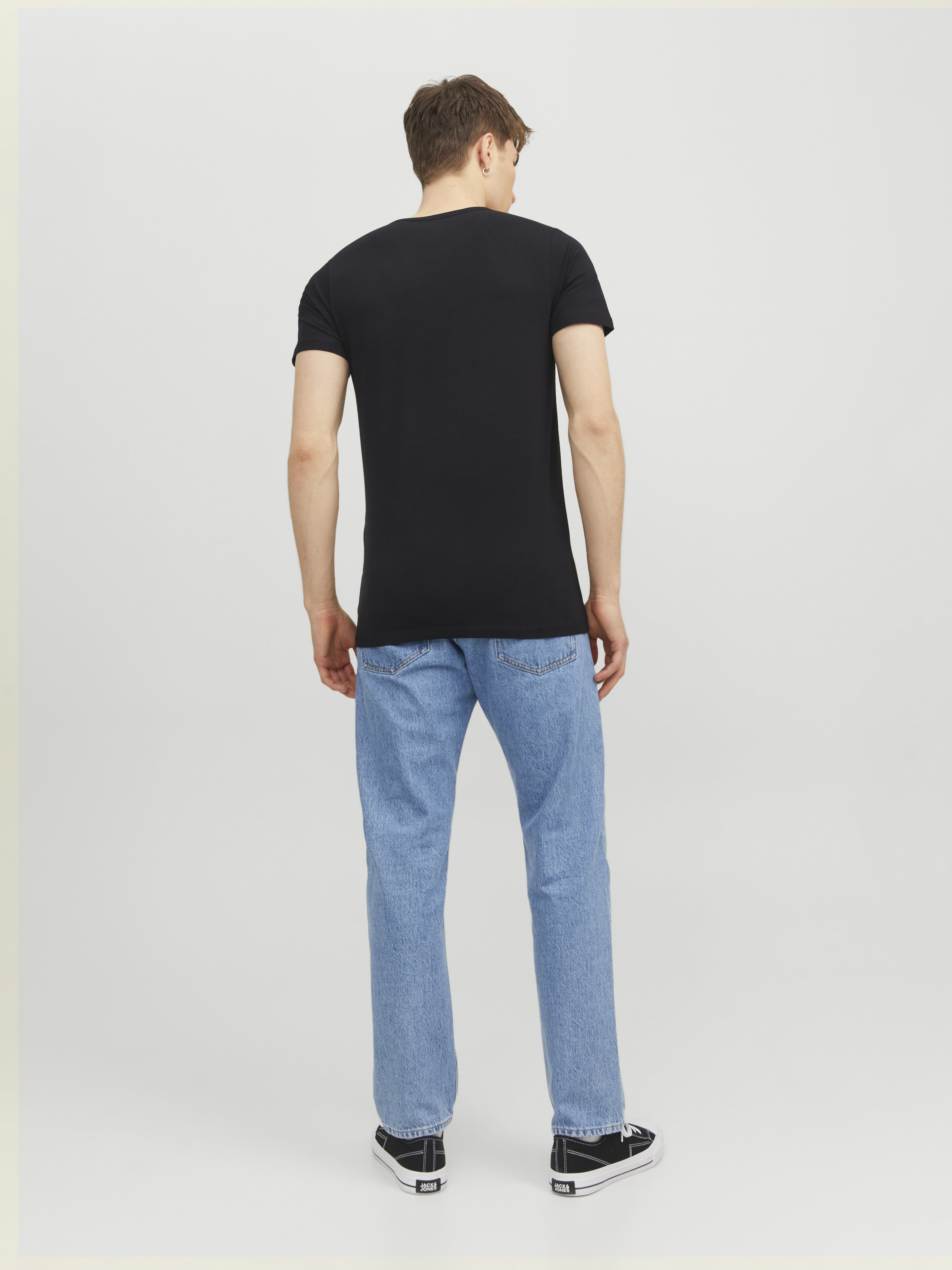 Jack & Jones Herren T-Shirts kurz Black