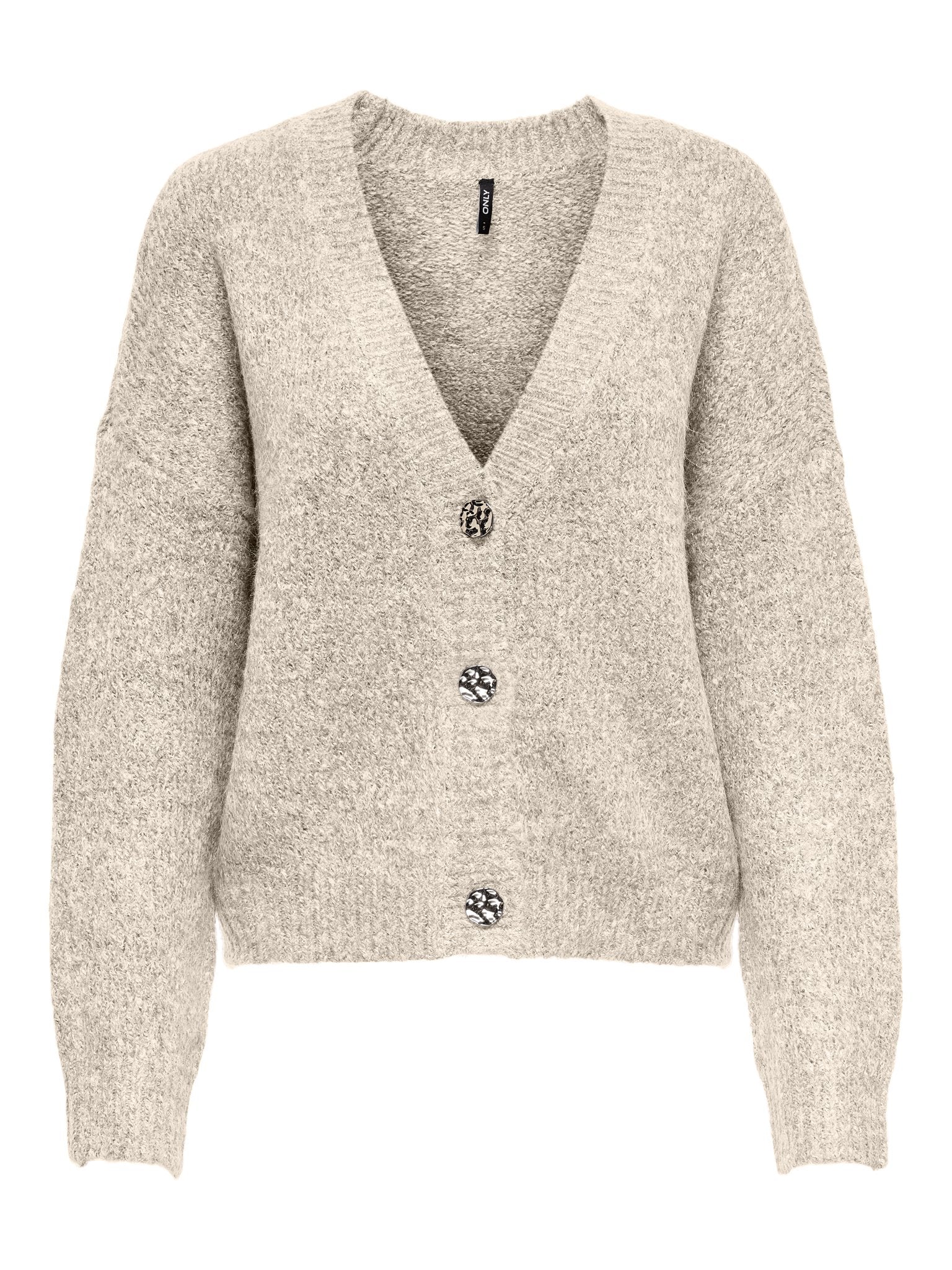 only Damen Strickjacken Whitecap Gray/W