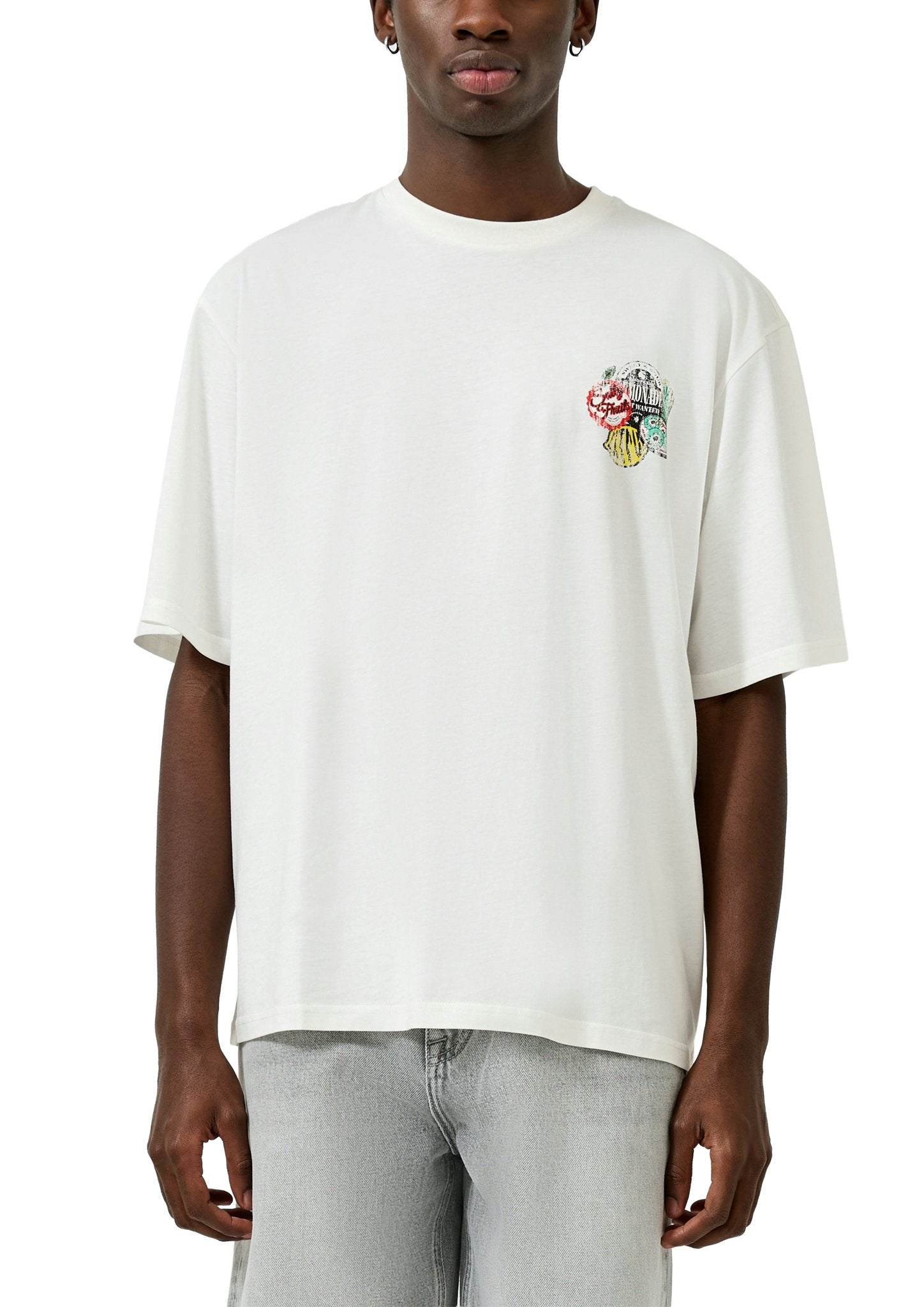 QS by S.Oliver Herren T-Shirts kurz White