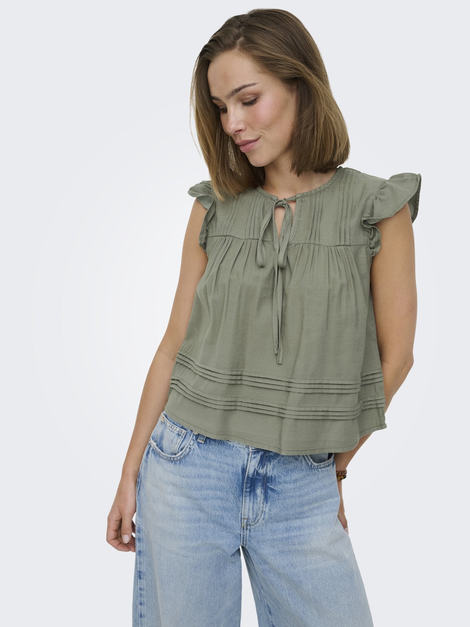 only Damen Tops Smokey Olive