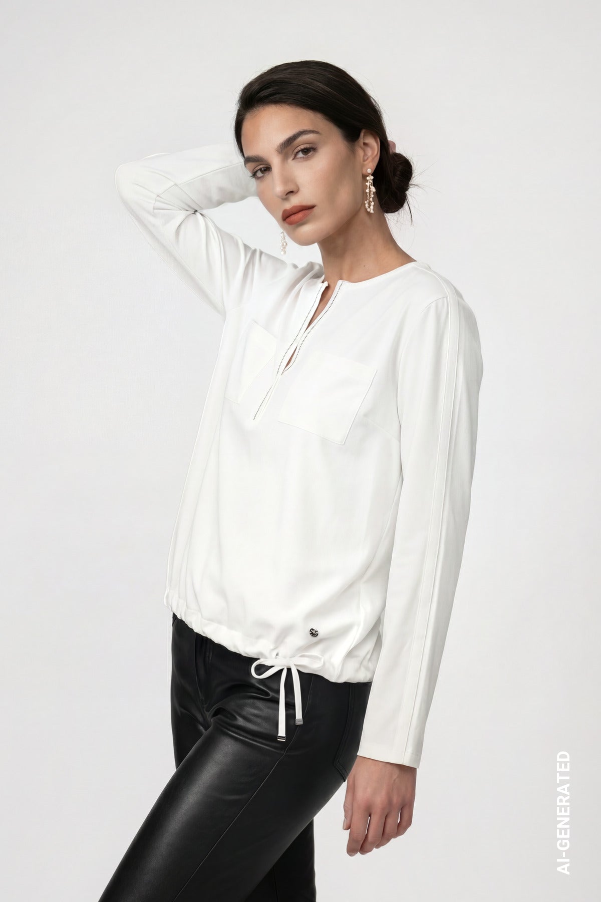 Monari Damen T-Shirts  Off-White
