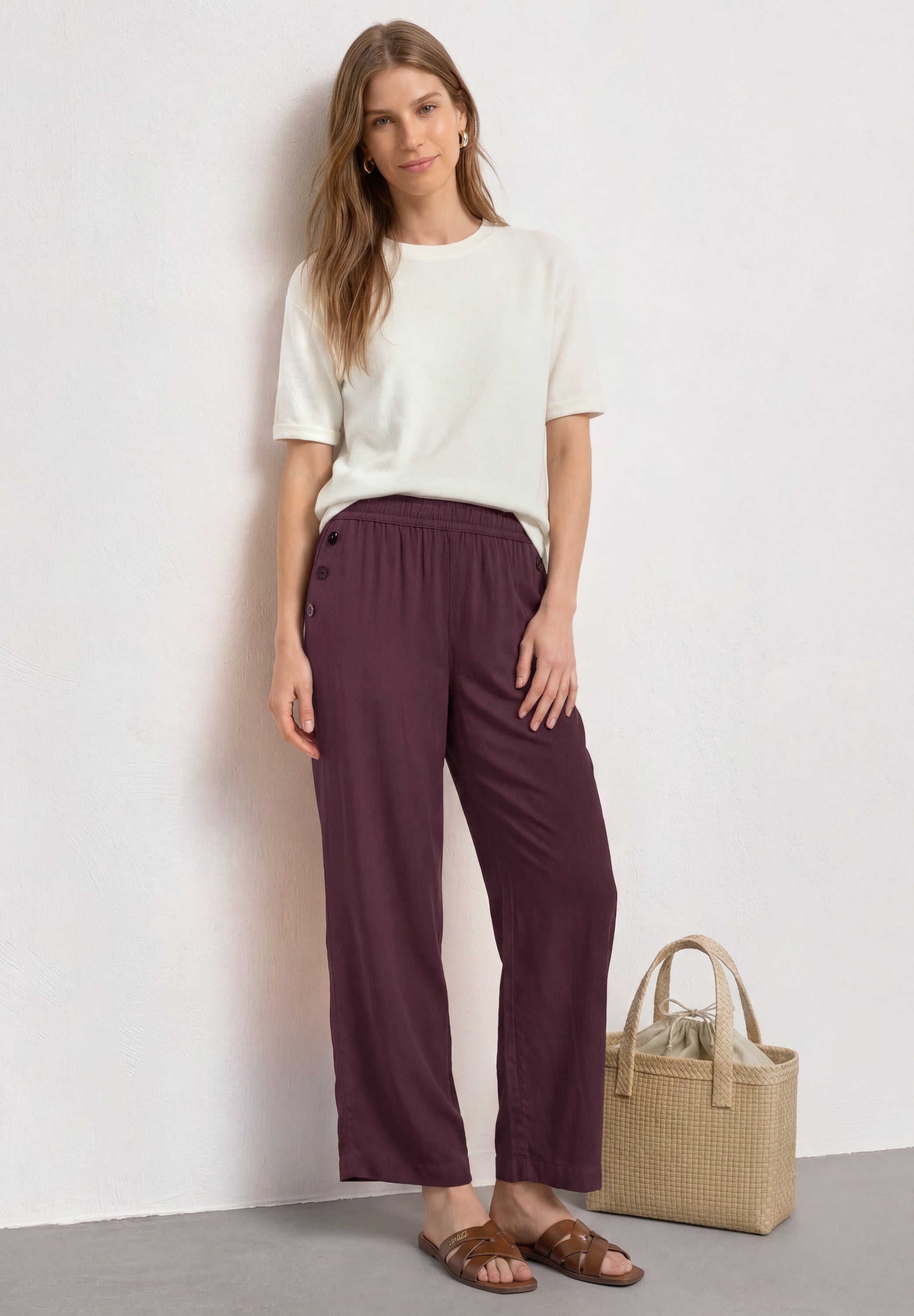 Street One Damen Hosen  Rustic Ro