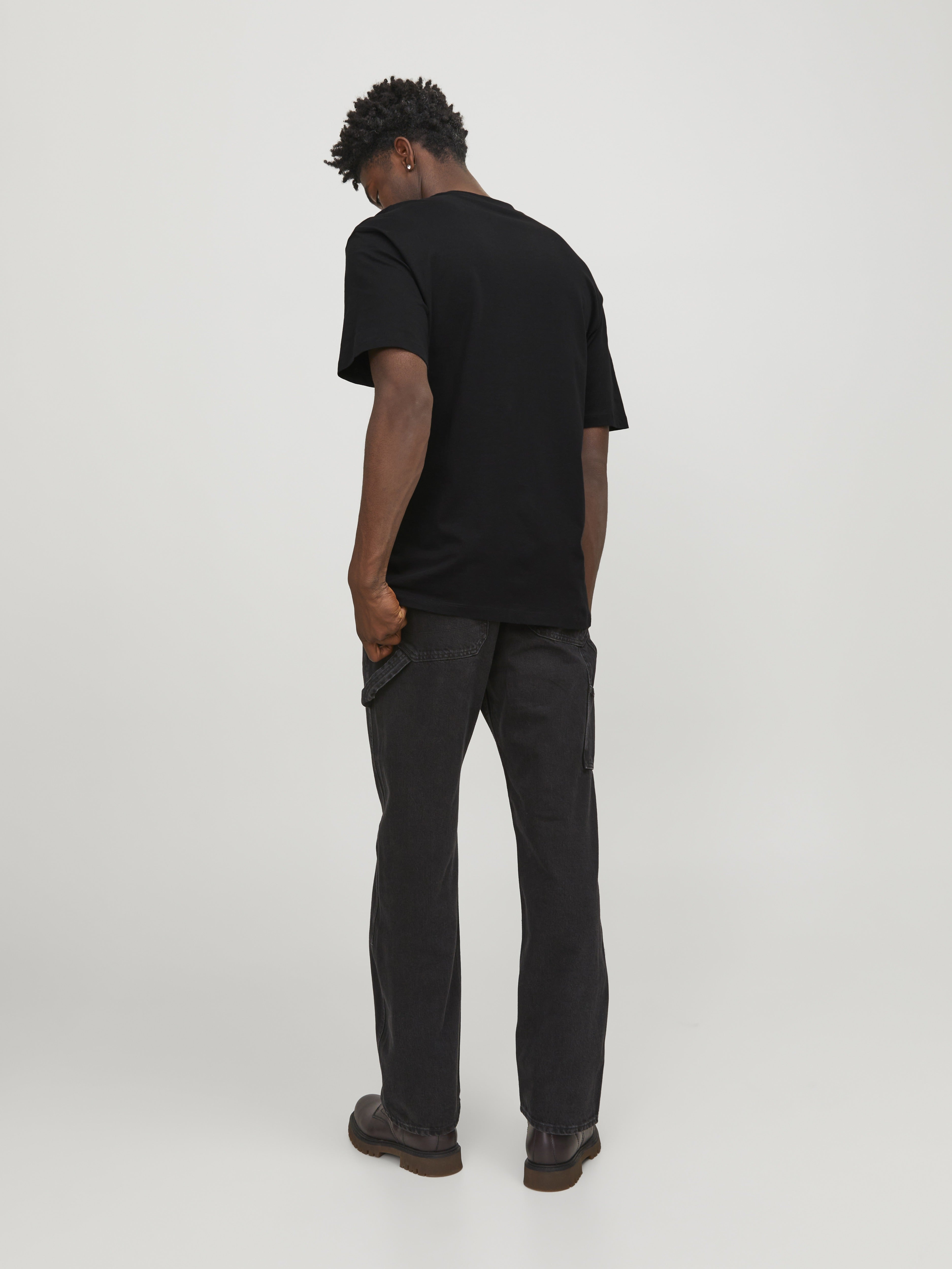 Jack & Jones Herren T-Shirts kurz Black
