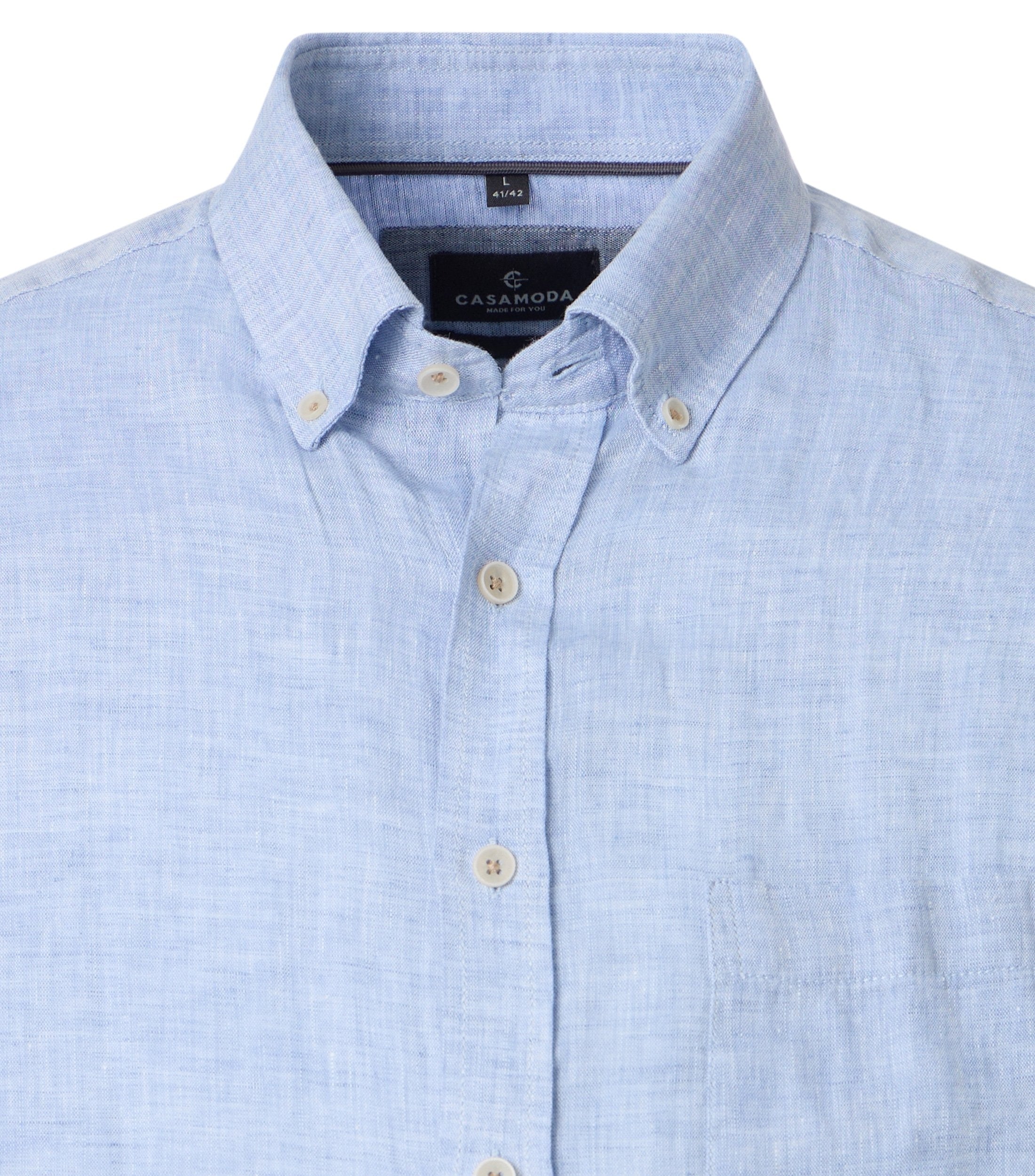 Casa Moda Herren Hemden kurz  Blau