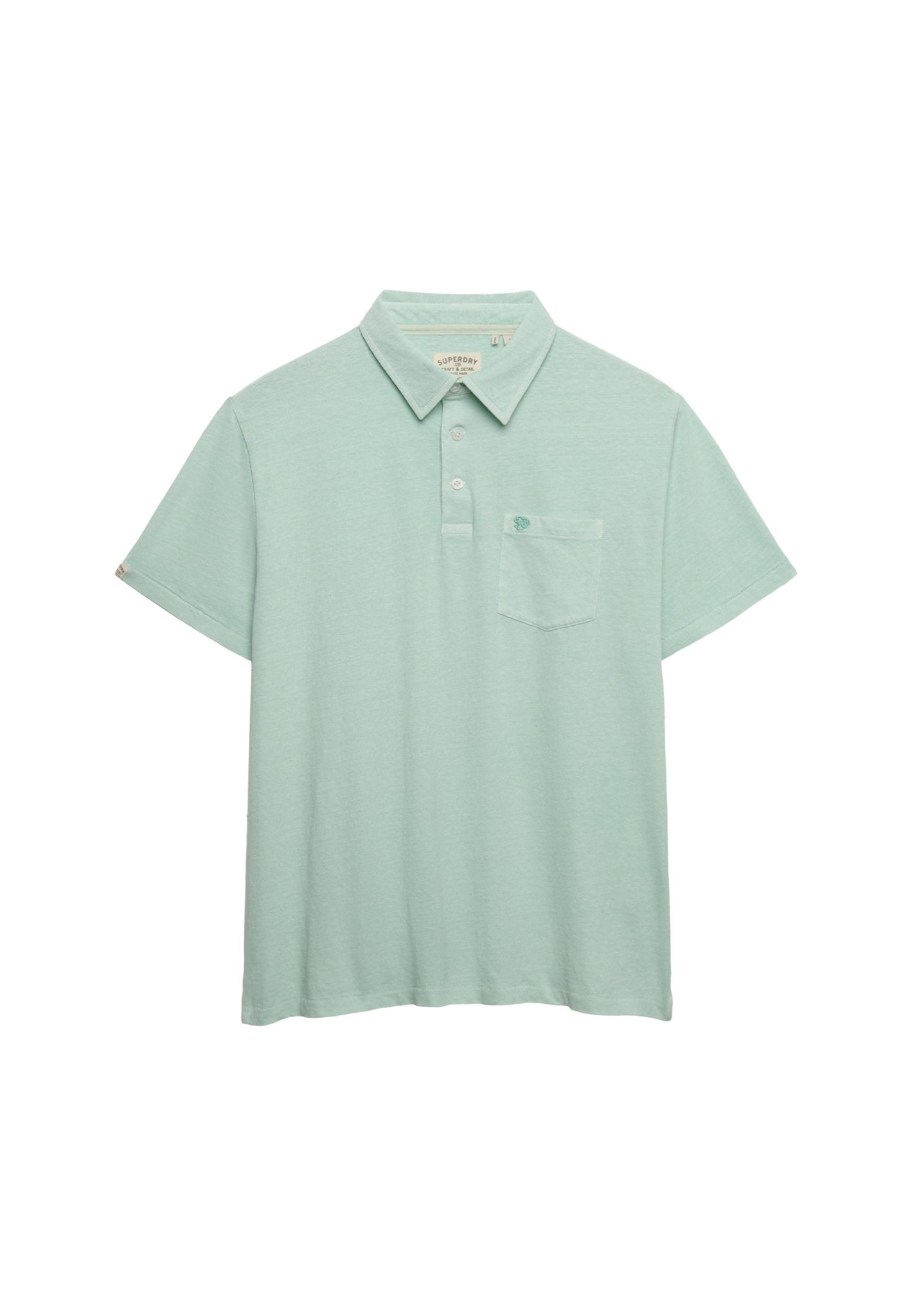 Superdry Men Herren Polo-Shirts Wd Fresh Mint