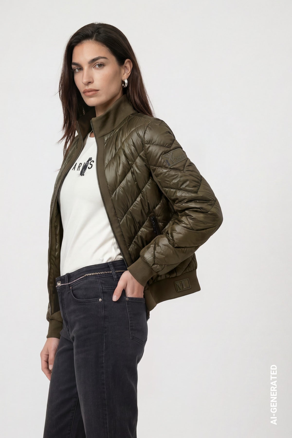 Monari Damen Jacken  Olive