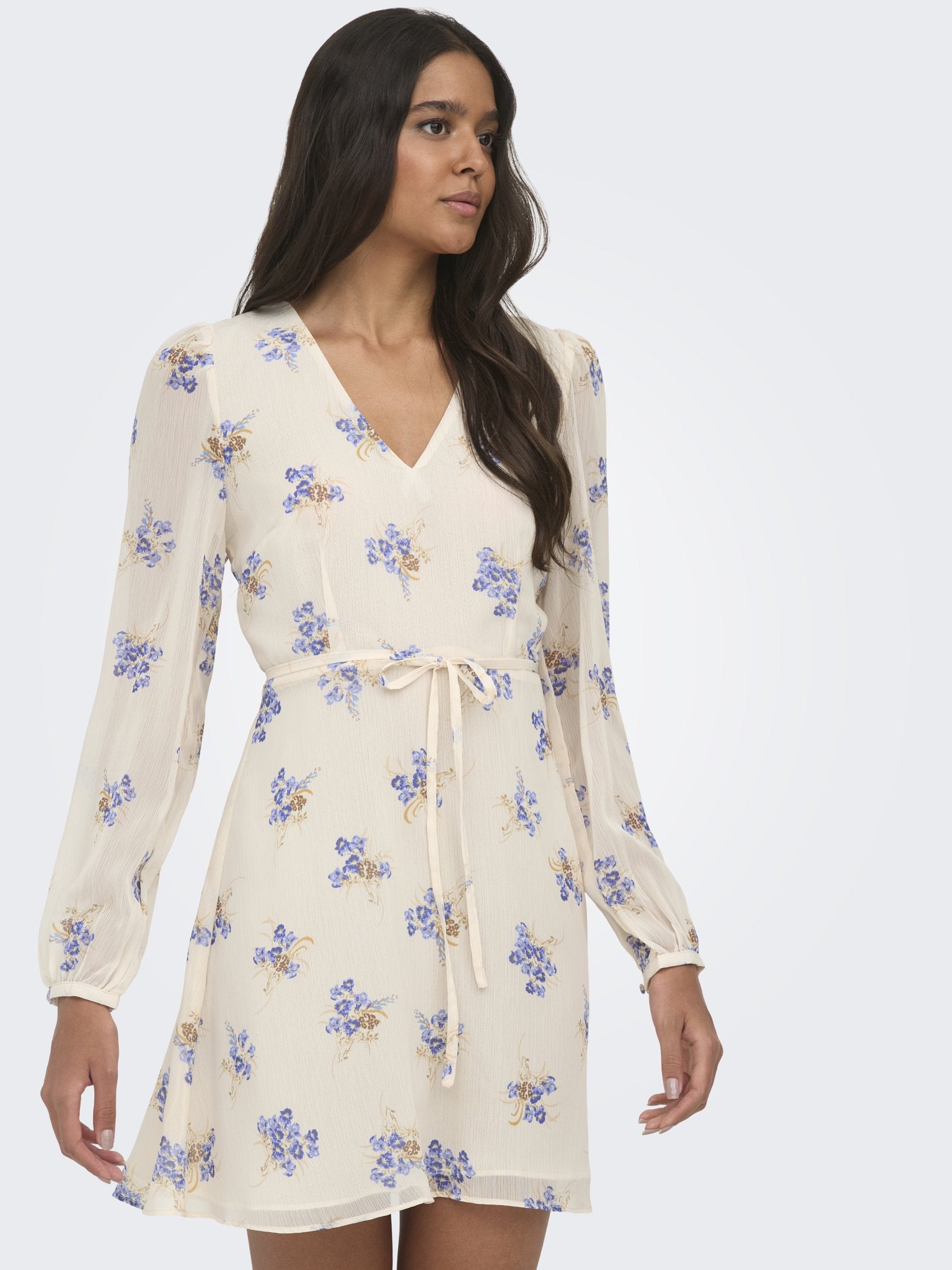 only Damen Kleider Cloud Dancer/Bl